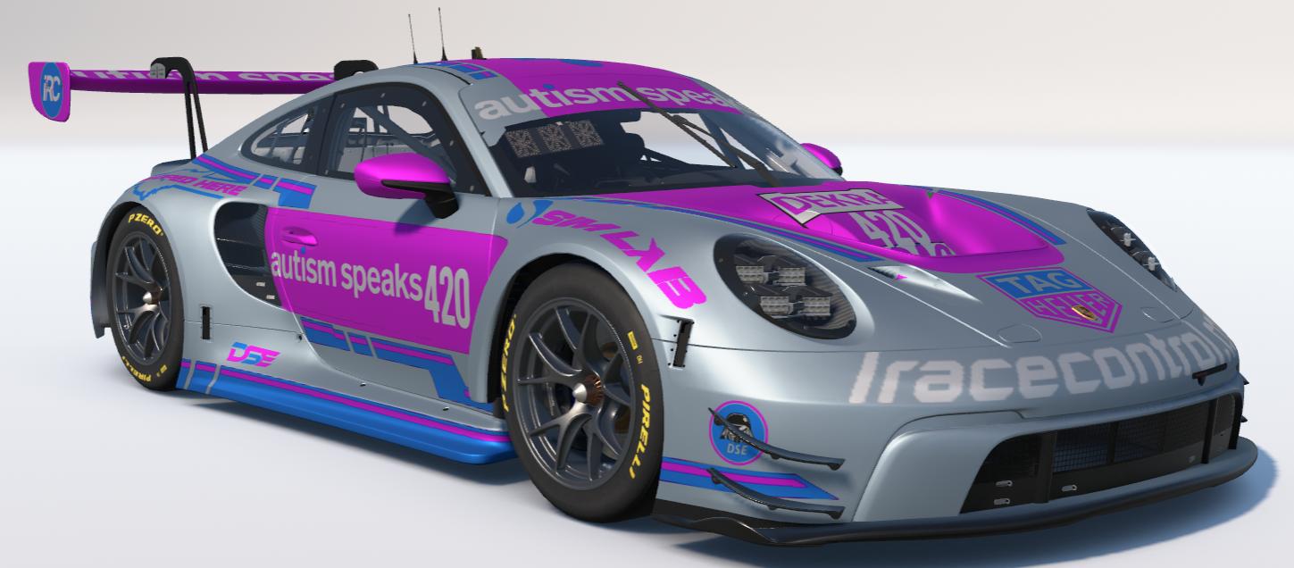 Preview of Autism Speaks Porsche 992r GT3 by Todd Schwarz
