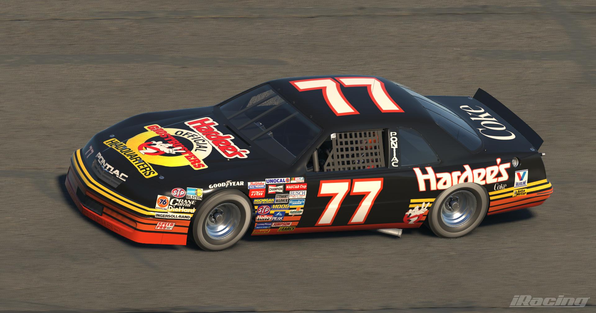 Preview of Dale Jarrett 1989 Pontiac Ghostbusters Hardees Coke 600 Sim Stamp by Kyle Carpenter