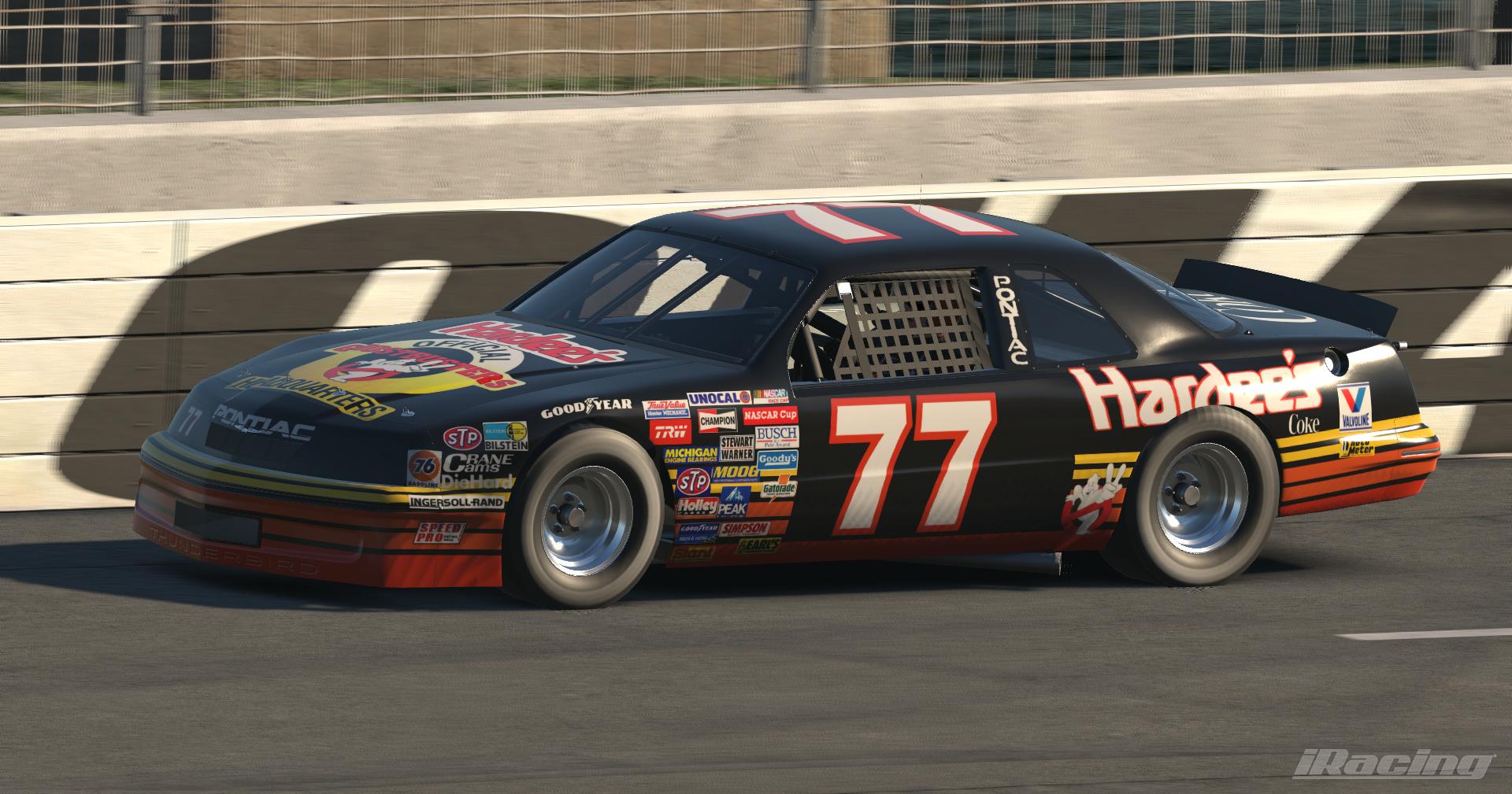 Preview of Dale Jarrett 1989 Pontiac Ghostbusters Hardees Coke 600 Sim Stamp by Kyle Carpenter