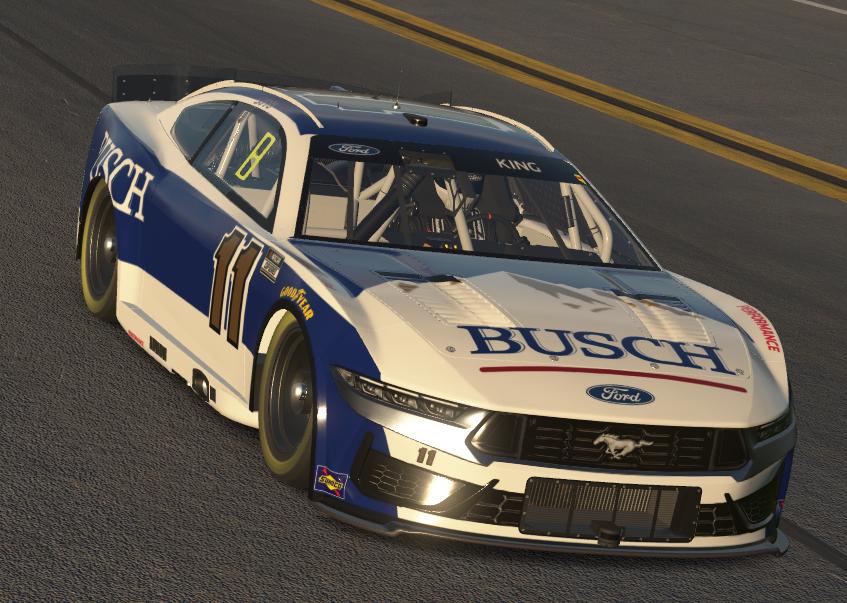 Preview of Cale Yarborough throwback Ford Next Gen by Kevin King Jr