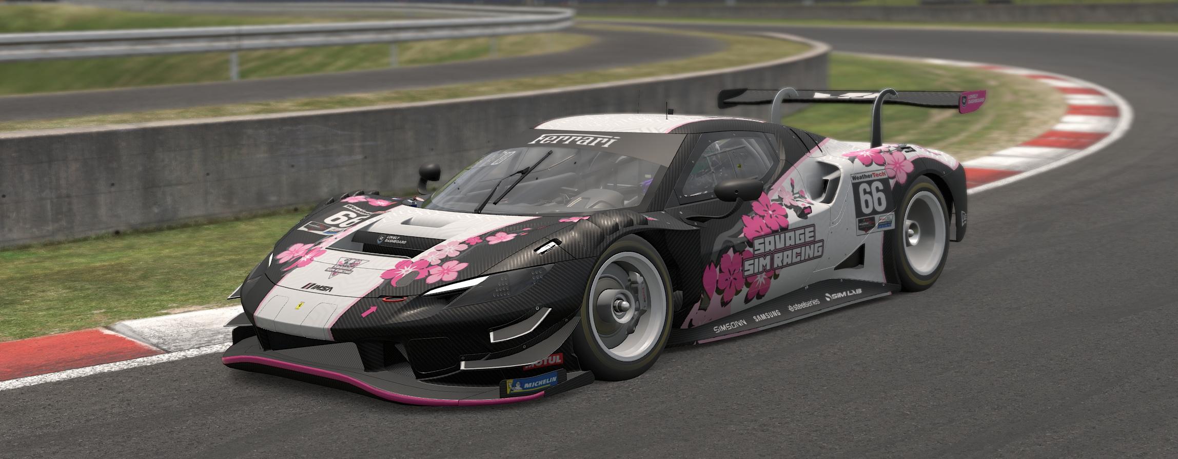 Preview of Savage Sim Racing - Ferrari 296  - Savage Sakura by Nate H.