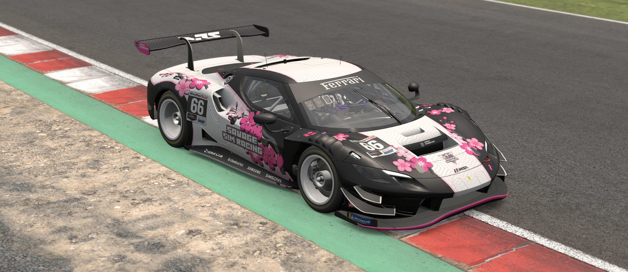 Preview of Savage Sim Racing - Ferrari 296  - Savage Sakura by Nate H.