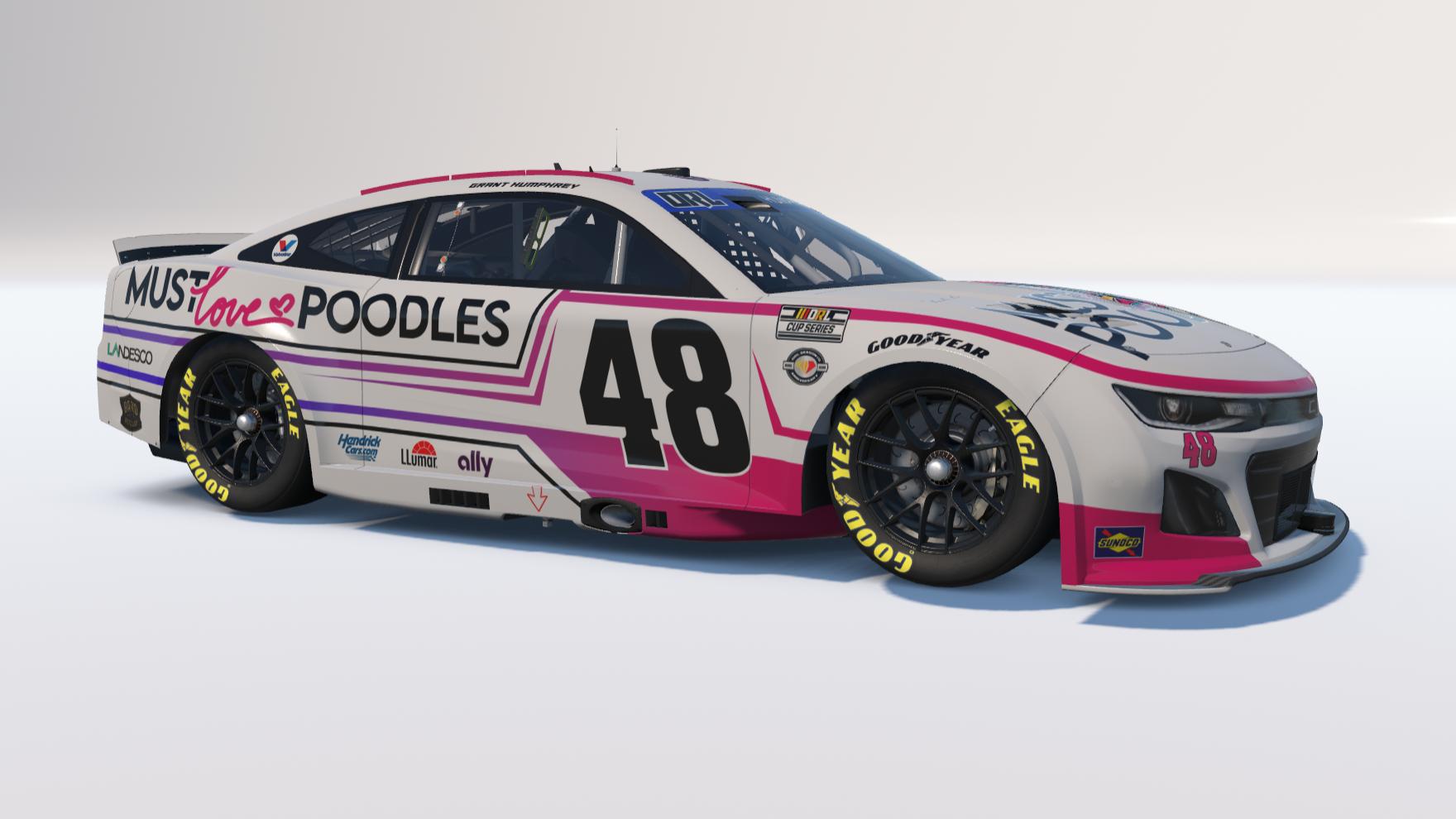 Preview of 2025 Grant Humphrey #48 Must Love Poodles Chevy Camaro (Playoffs) by Tyler H.