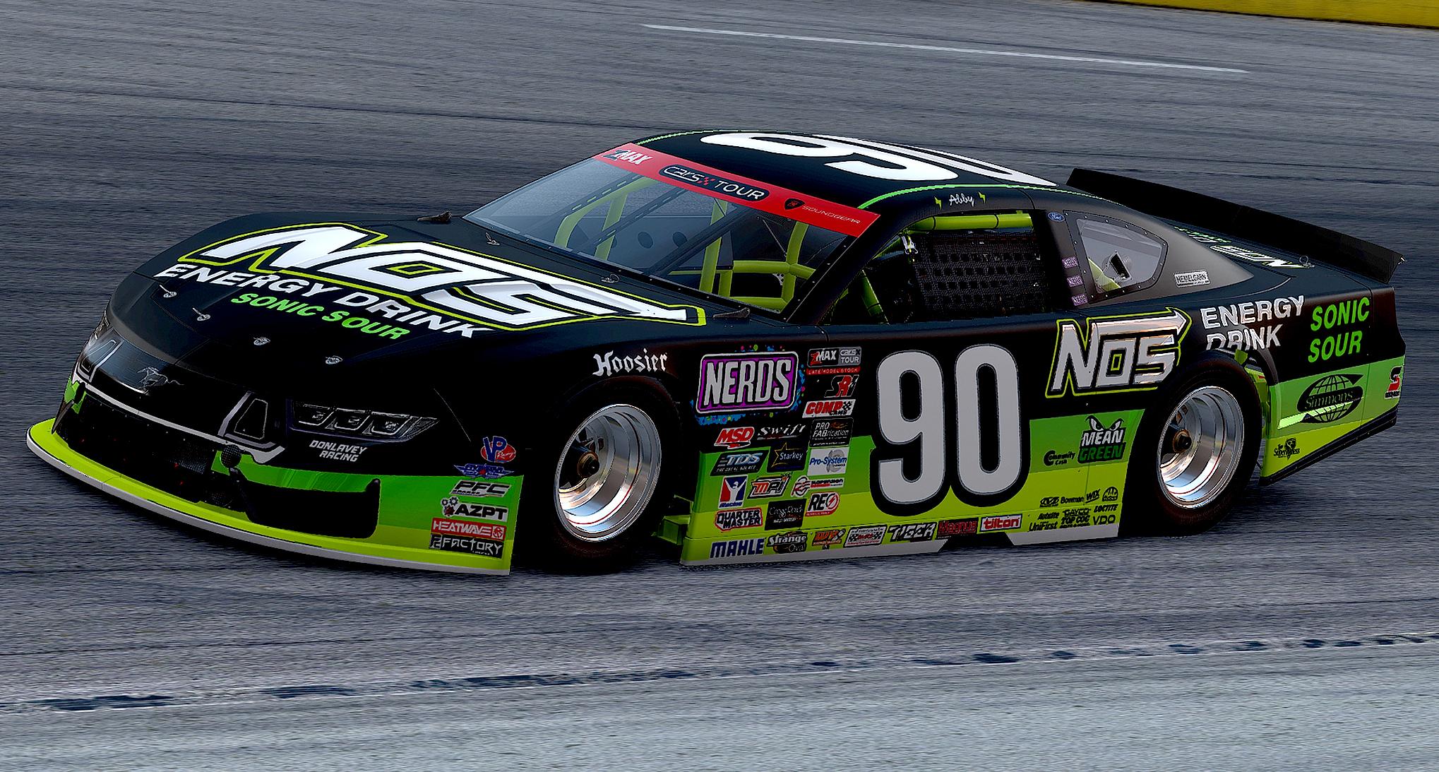 Preview of #90 NOS Energy Sonic Sour Apple 2026 CARS Tour / Donlavey Racing by Abigail von Exner