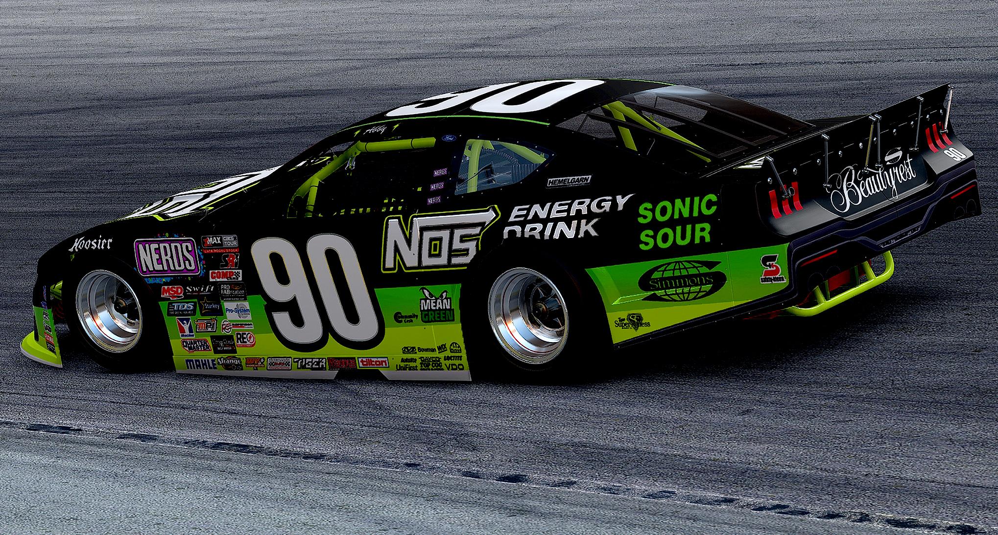 Preview of #90 NOS Energy Sonic Sour Apple 2026 CARS Tour / Donlavey Racing by Abigail von Exner
