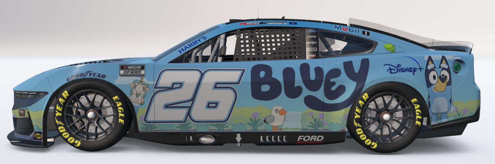 Preview of Nextgen Mustang Bluey Disney+ by Rich Engel