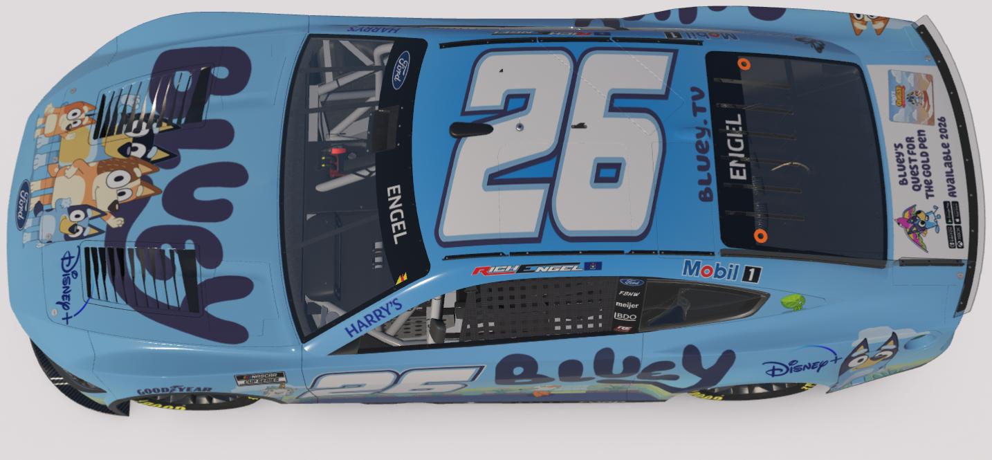 Preview of Nextgen Mustang Bluey Disney+ by Rich Engel