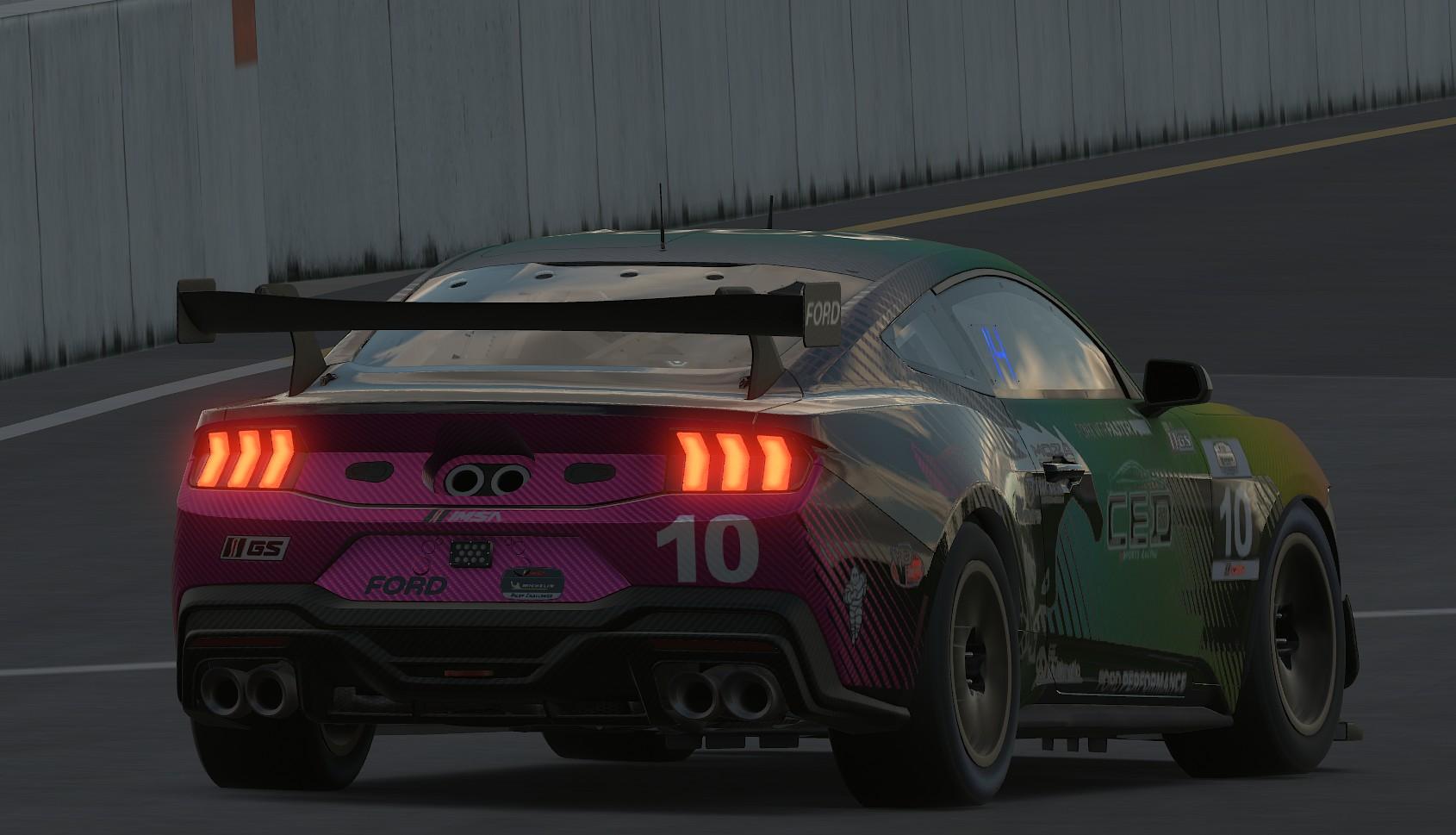 Preview of Rainbow Sherbert Carbon Fiber on chrome black wrapped/ GT4 Mustang by Marshall W.