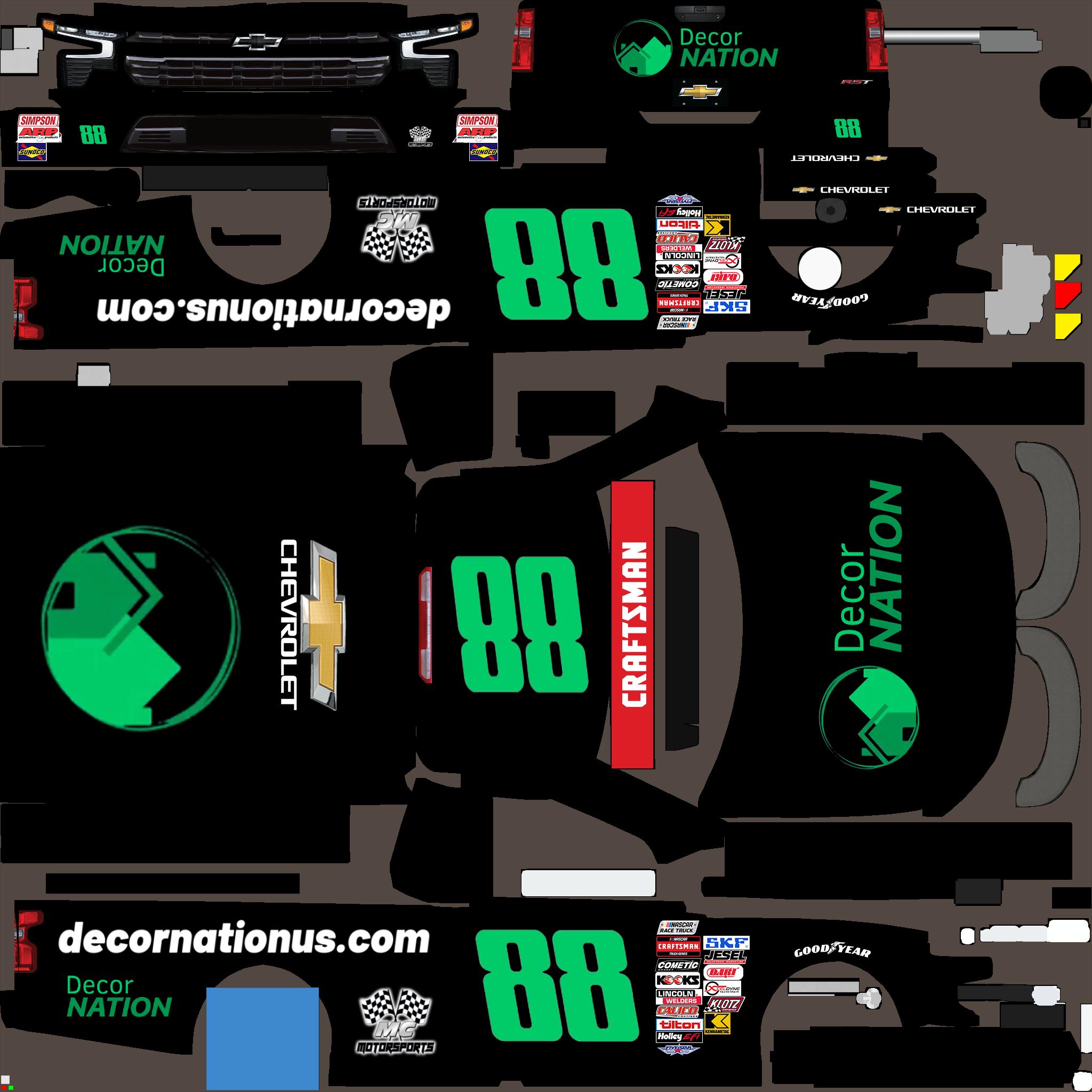 Preview of #88 DecorNation Truck Silverado by Marty Cmejla