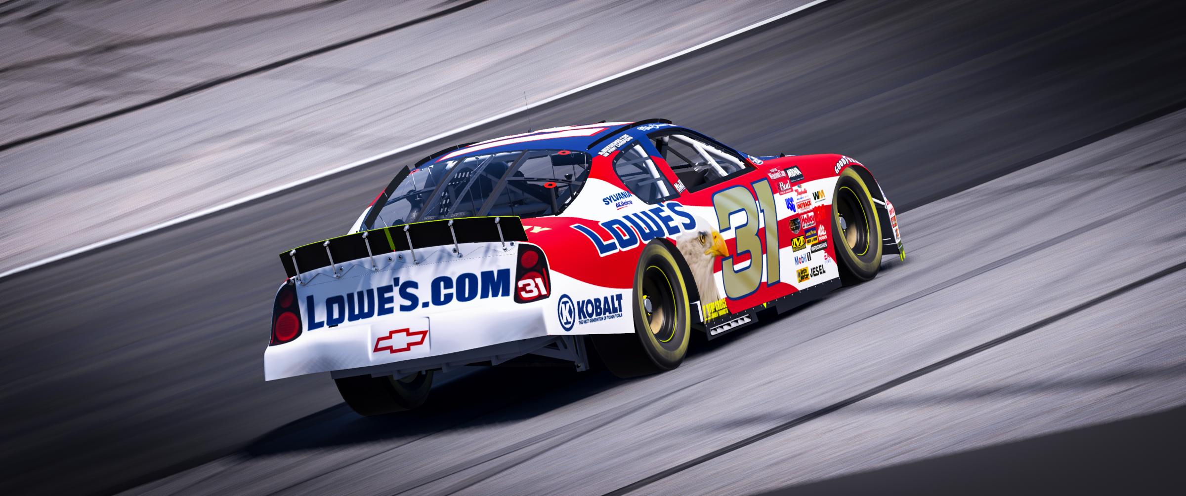 Preview of #31 2000 Mike Skinner Monte Carlo Lowes Armed Forces Army Coke 600 sim stamp by Noah Blackwell