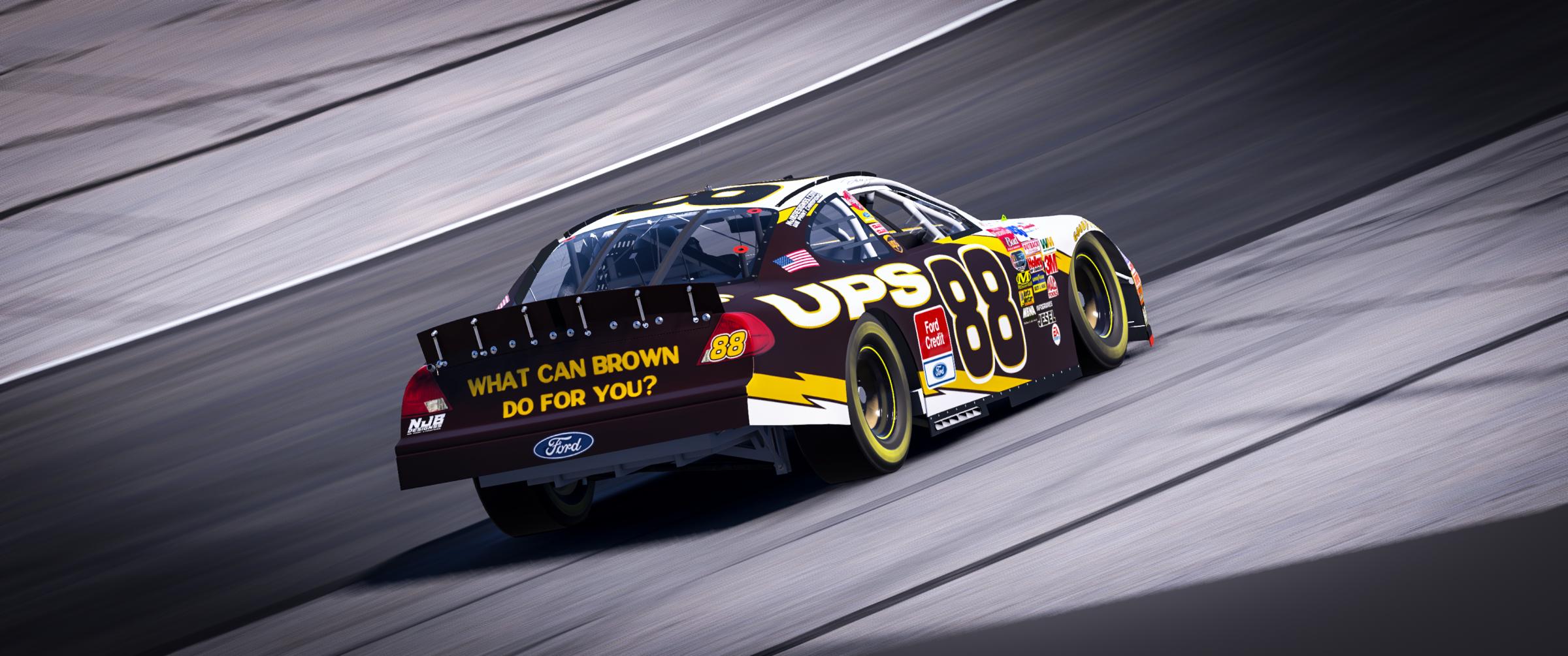 Preview of #88 Dale Jarrett 2004 UPS Ford Credit Sim Stamp by Noah Blackwell