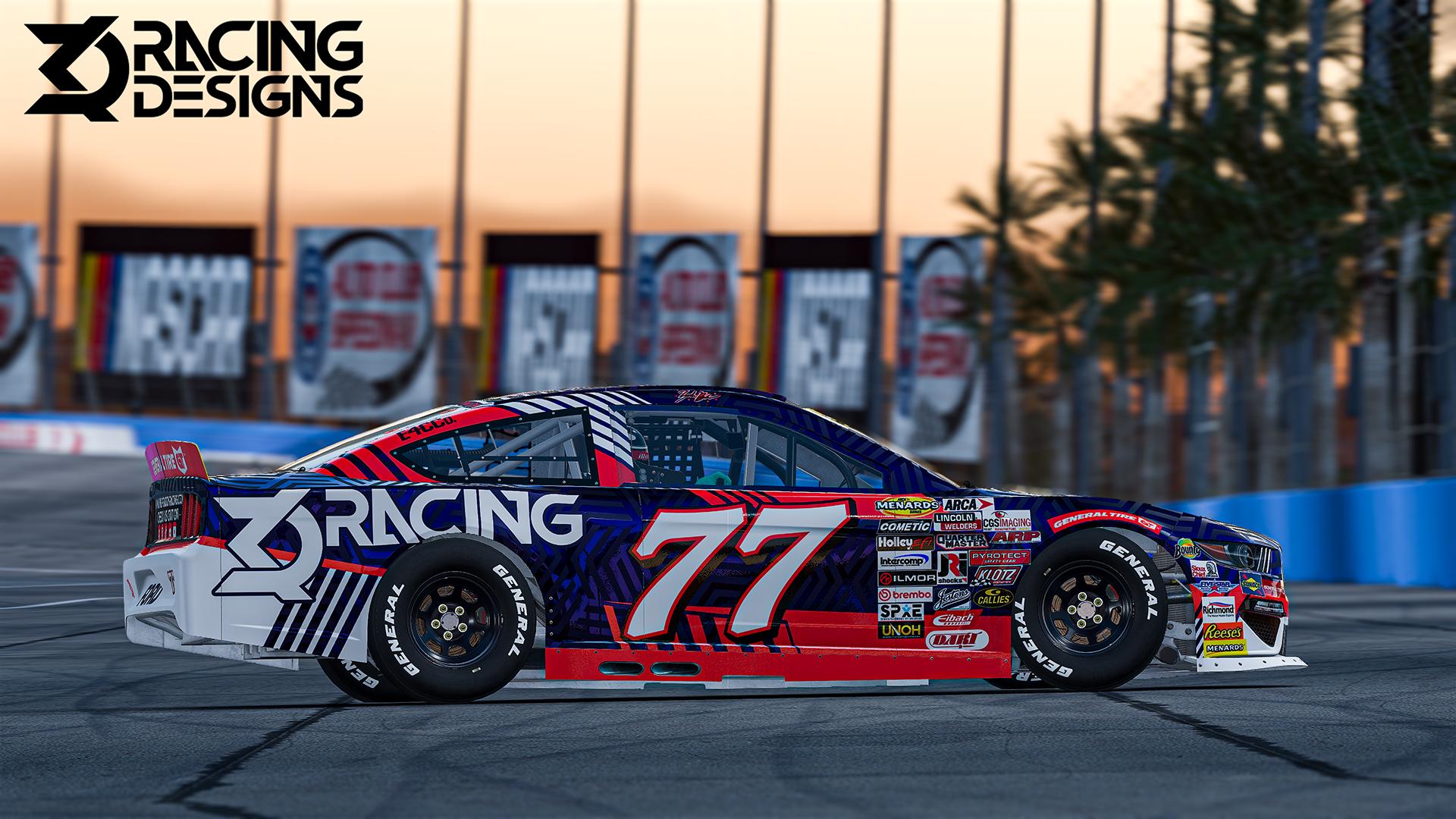 Zach Baker #77 Knapp Daddy Racing Designs ARCA Ford Mustang by ...
