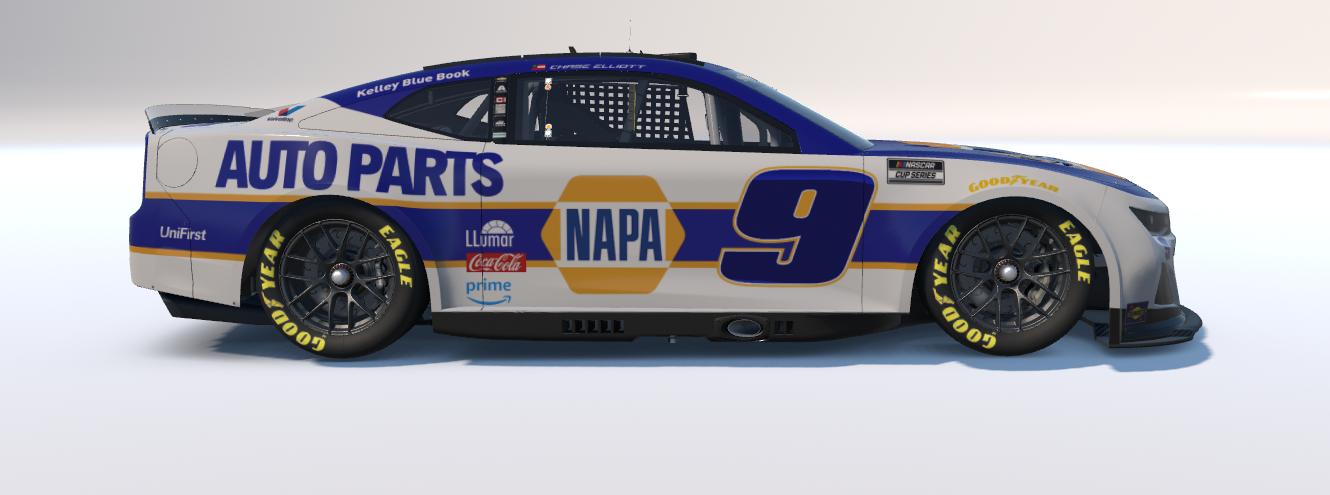Preview of 2026 Chase Elliott NAPA Auto Parts Scheme by Jason S.