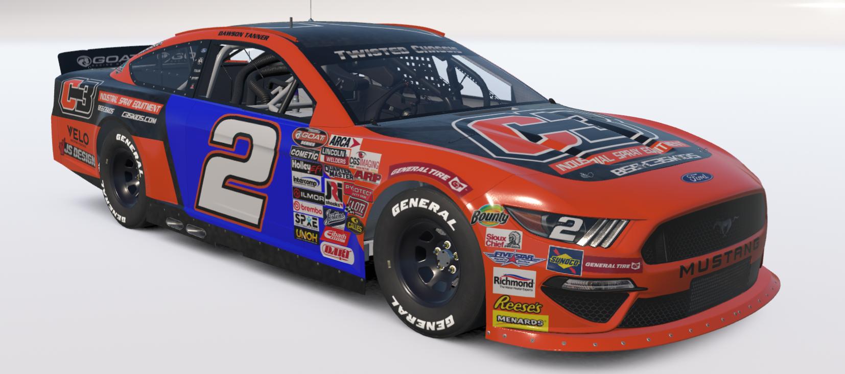 Preview of #2 C3 Skids ARCA Ford Mustang by Jordan S.