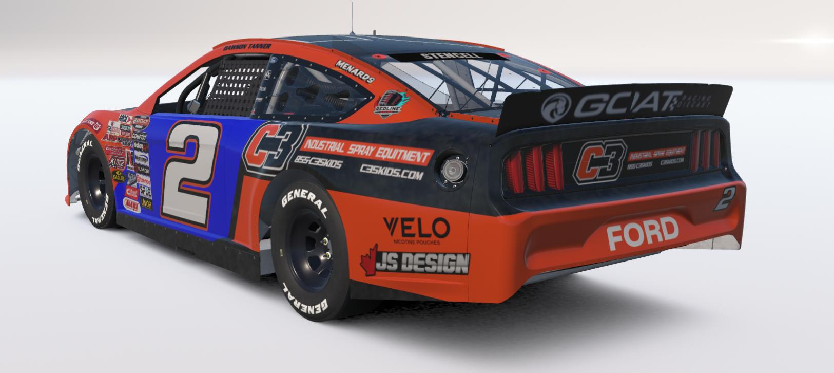 Preview of #2 C3 Skids ARCA Ford Mustang by Jordan S.