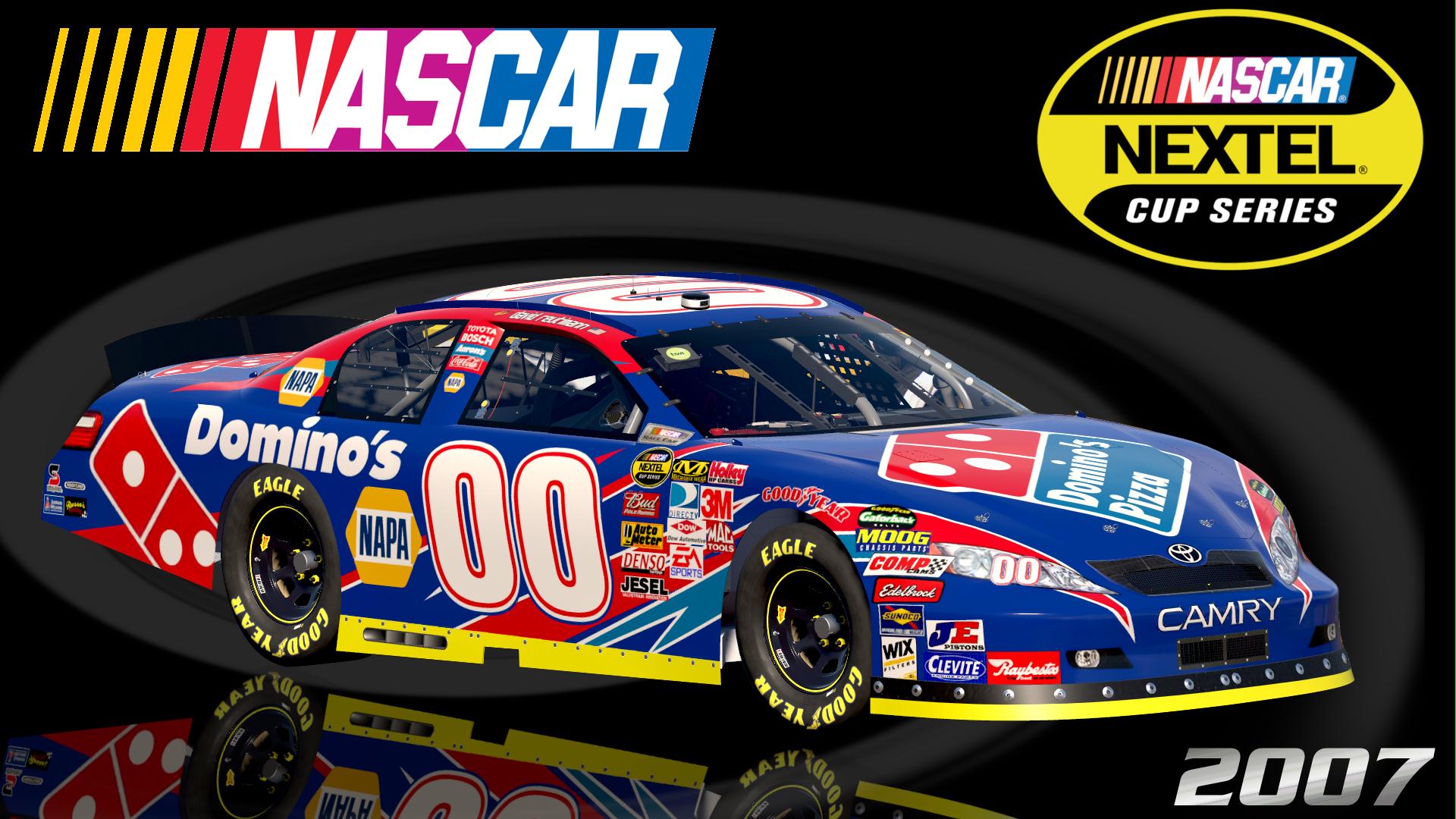 Preview of #00 David Reutimann 2007 Dominos Toyota Camry Sim Stamped Number by Christian Budd