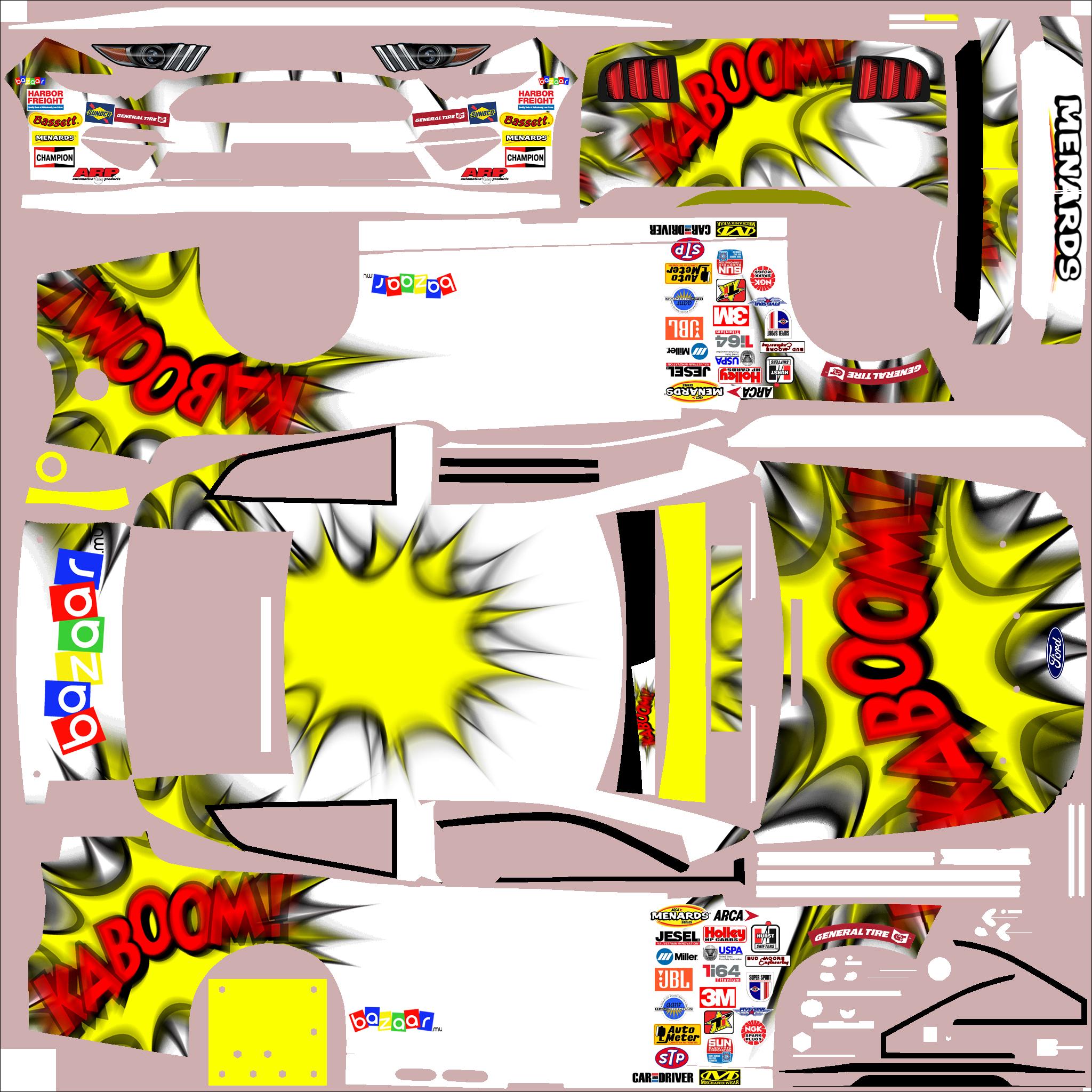 Preview of ARCA Ford 2025 Kaboom by Clyde Coman