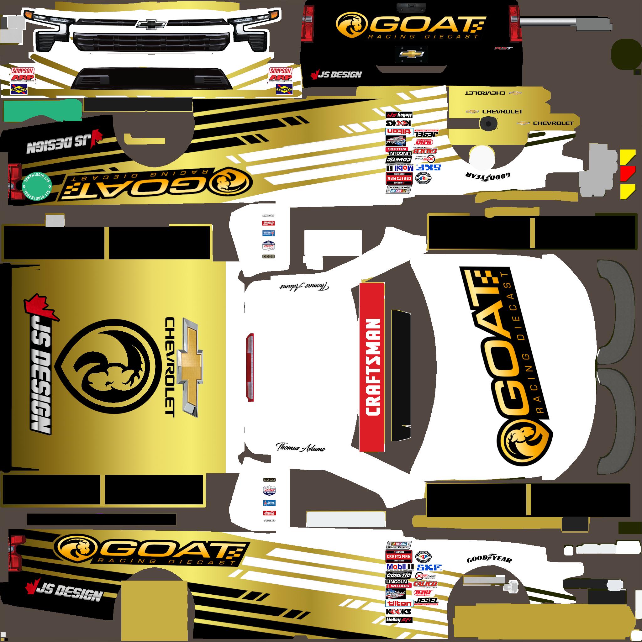 Preview of Thomas Adams Goat Racing Diecast Truck by Jordan S.