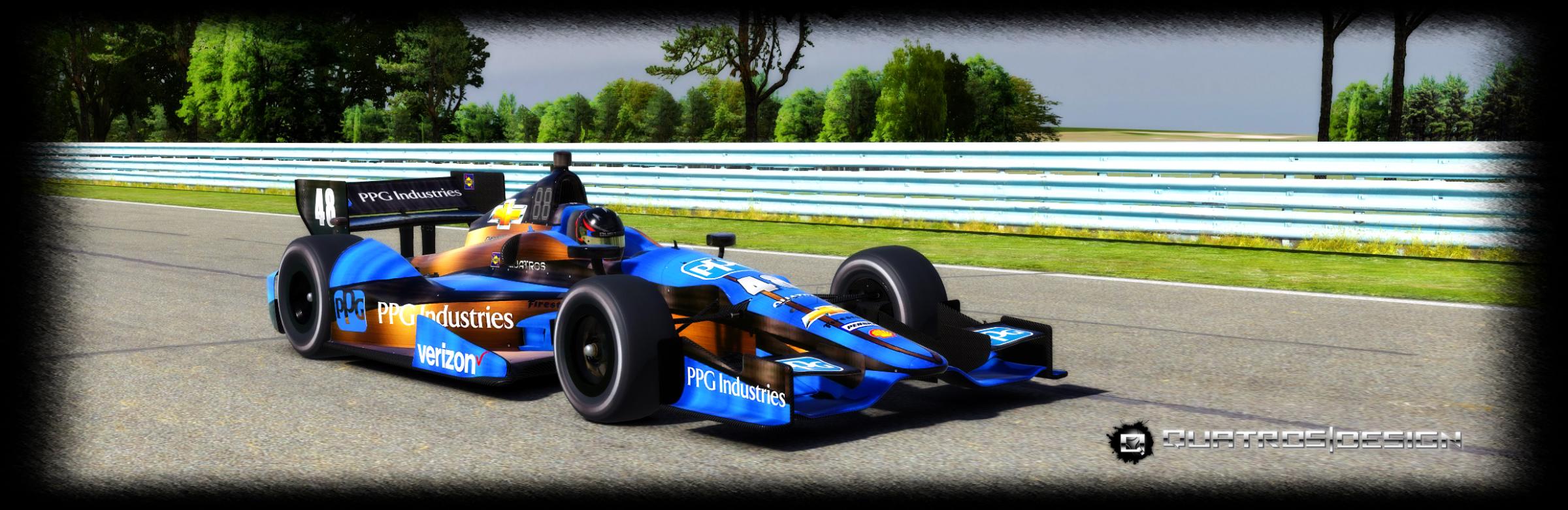 Preview of PPG (Dallara DW12) F1 Simon Pagenaud Custom Paint Scheme by Jose M.
