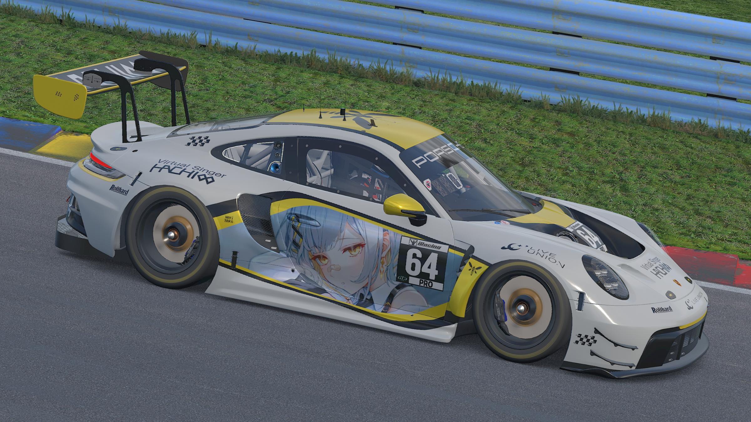 Preview of HACHI (Porsche 992 GT3 R - GT Sprint ver.) [Anime/Vtuber/Itasha]  by Mitchell Hooi