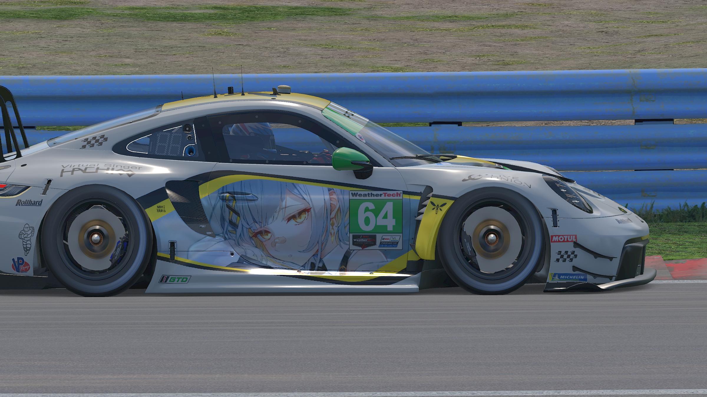 Preview of HACHI - (Porsche 992 GT3 R - IMSA GTD) [Anime/Vtuber/Itasha] by Mitchell Hooi