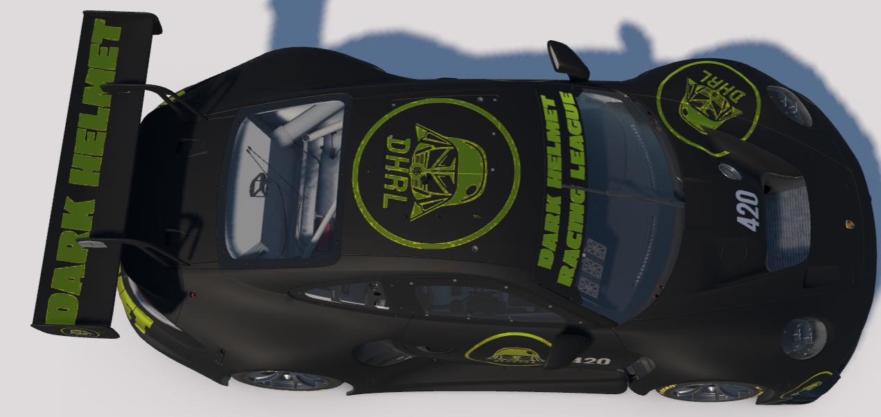 Preview of Blacked Out Dark Helmet Racing League Porsche 992r GT3  by Todd Schwarz