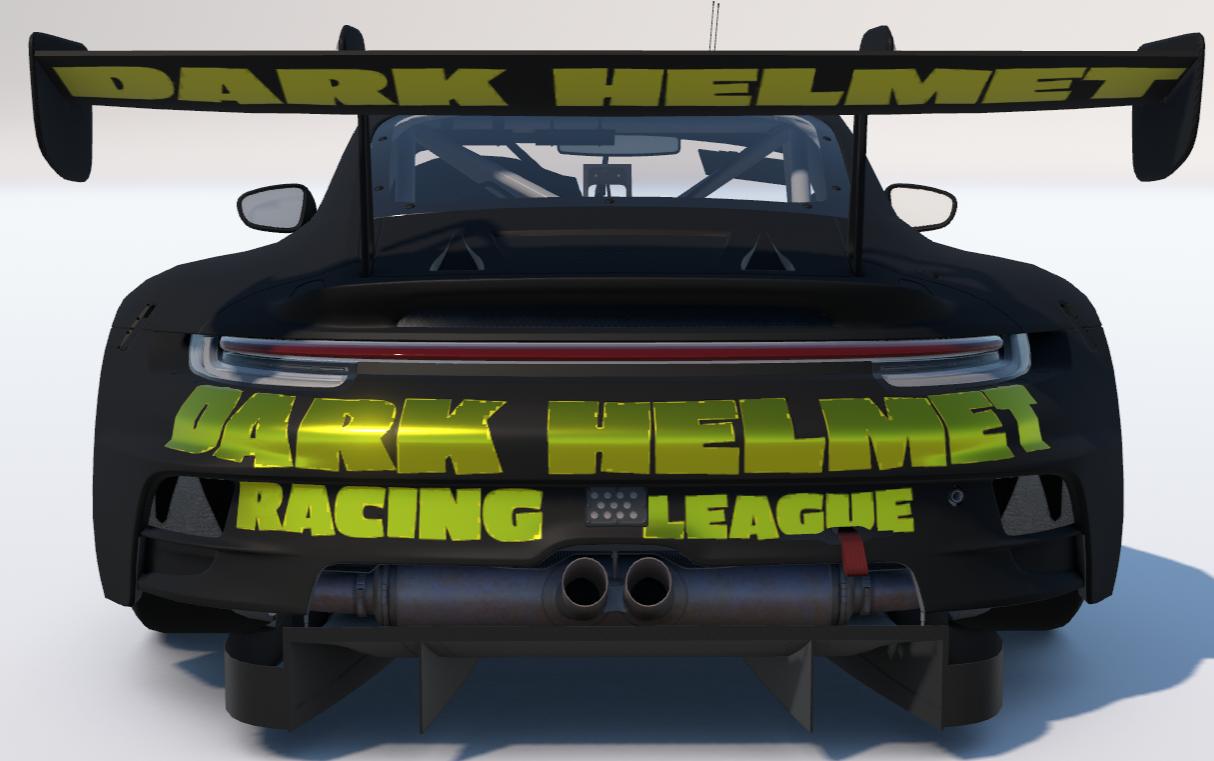 Preview of Blacked Out Dark Helmet Racing League Porsche 992r GT3  by Todd Schwarz