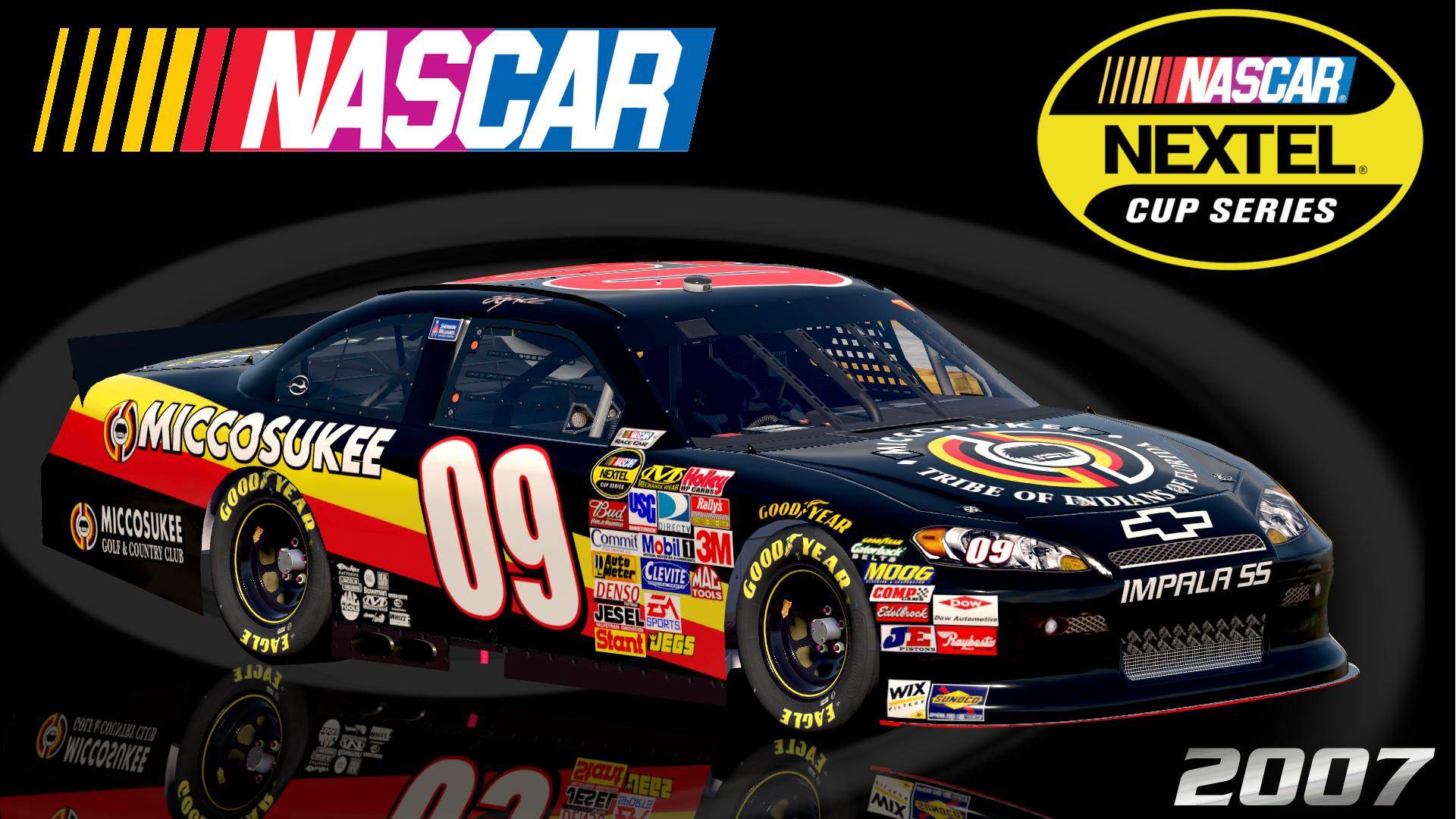 Preview of #09 Sterling Marlin 2007 Miccosukee Impala SS COT Sim Stamped Number by Christian Budd