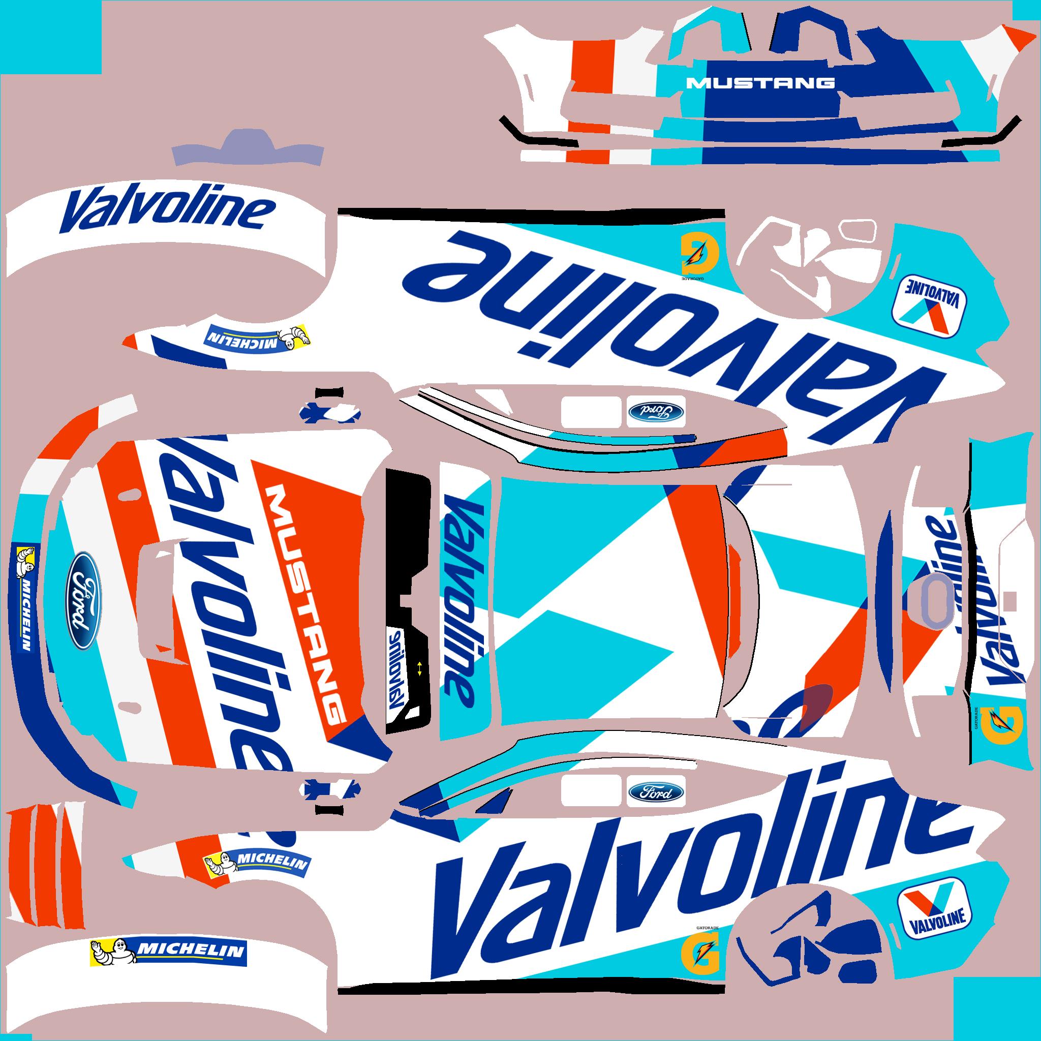 Preview of Mustang GT4 Valvoline by Clyde Coman