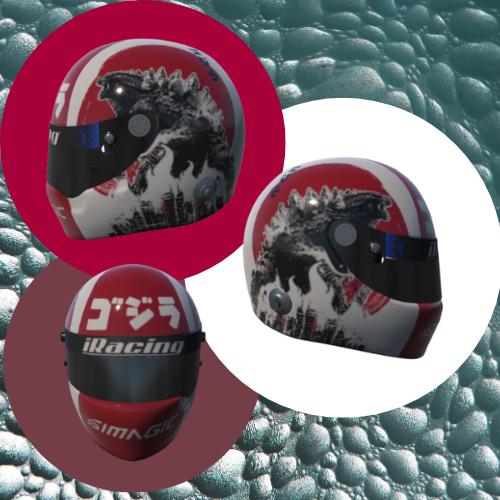 Preview of Simagic Godzilla Racing Helmet by Joseph R Davis