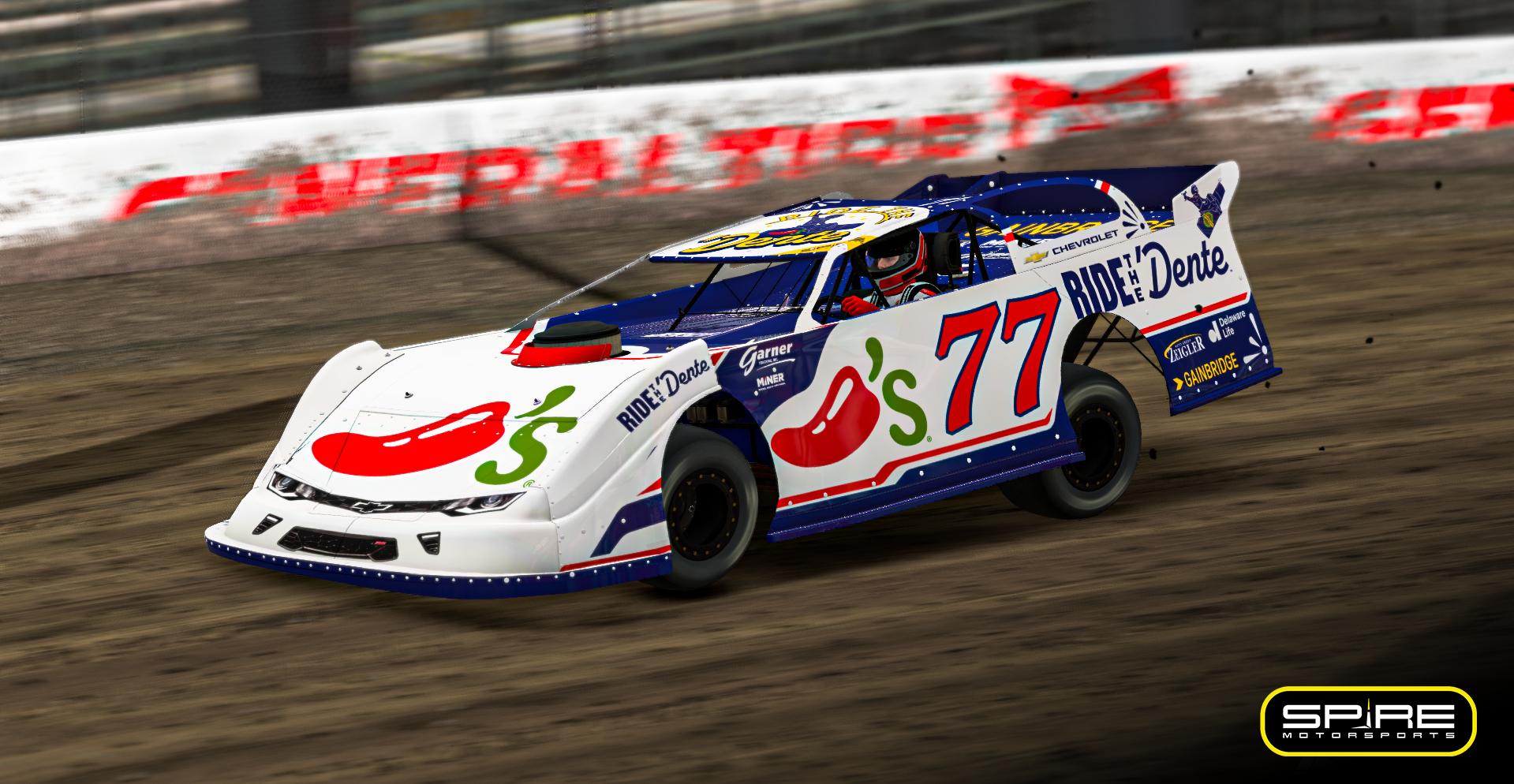 Preview of 2025 #77 Carson Hocevar Chilis Gateway Dirt Nationals - No Number by Spire Motorsports