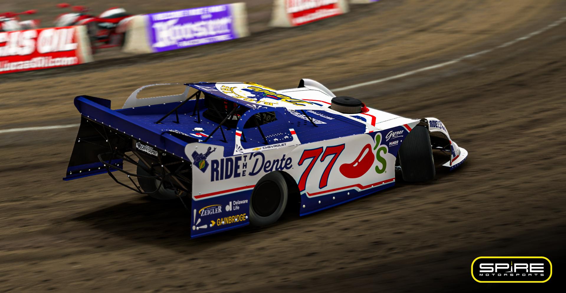 Preview of 2025 #77 Carson Hocevar Chilis Gateway Dirt Nationals - No Number by Spire Motorsports