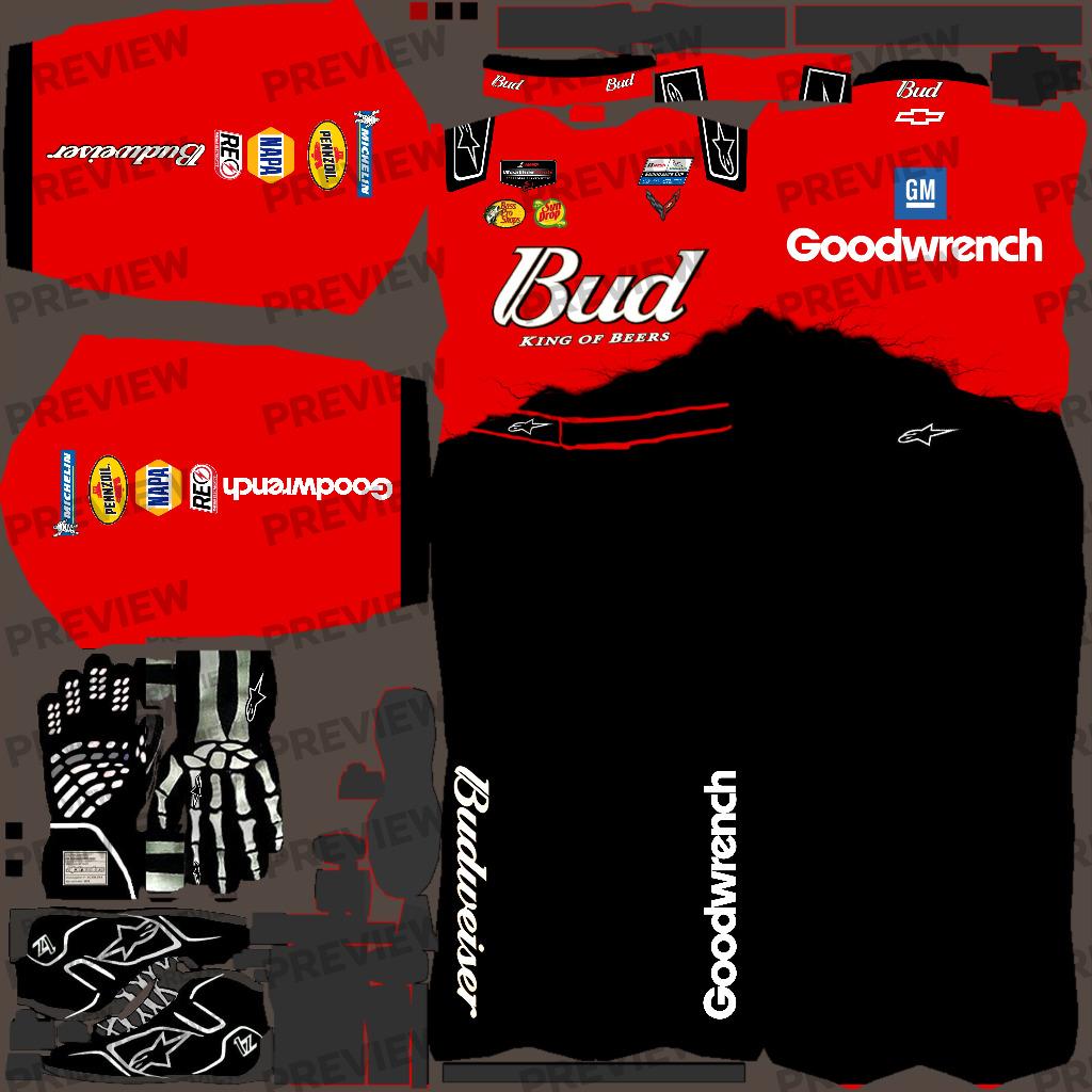 Preview of Budweiser/Goodwrench Suits by Sean G.