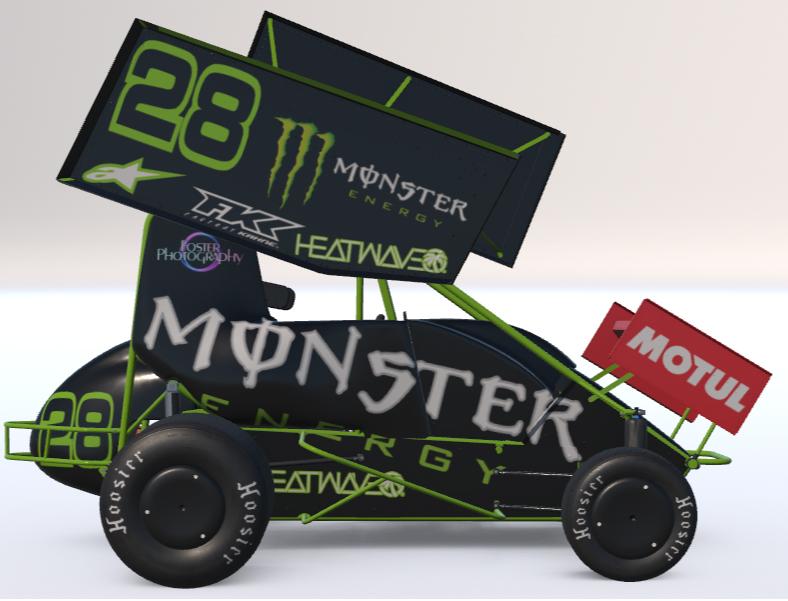 Preview of Dirt Micro Sprint Monster Energy by Drew Foster