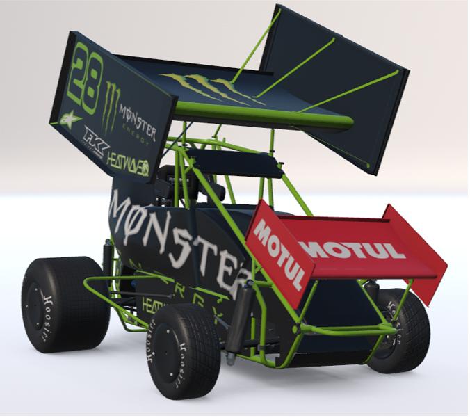 Preview of Dirt Micro Sprint Monster Energy by Drew Foster
