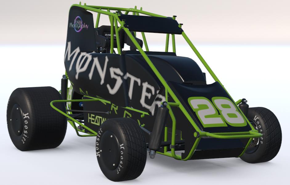 Preview of Dirt Micro Sprint Non-Wing Monster Energy by Drew Foster