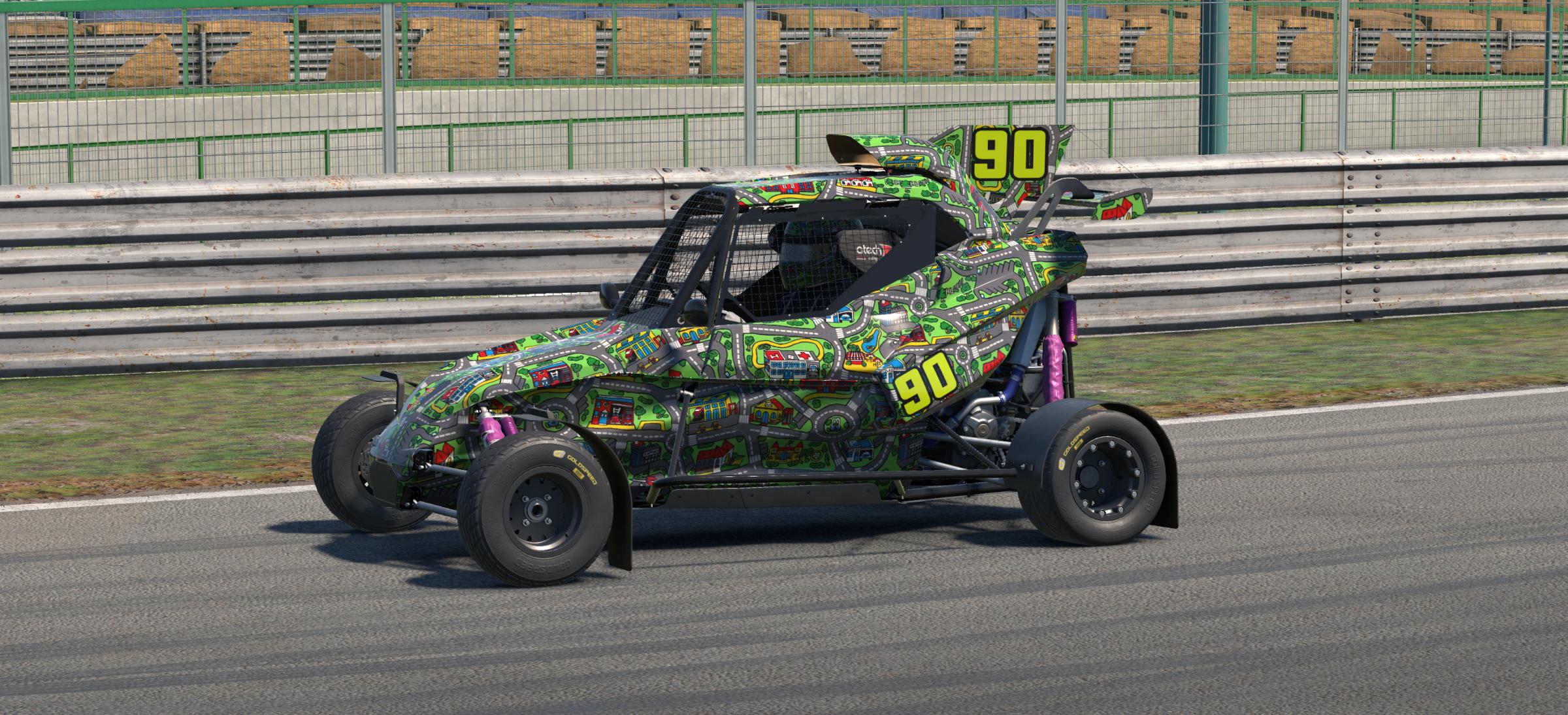 Preview of Car City Rug - FIA Cross Car by Carson Rowland