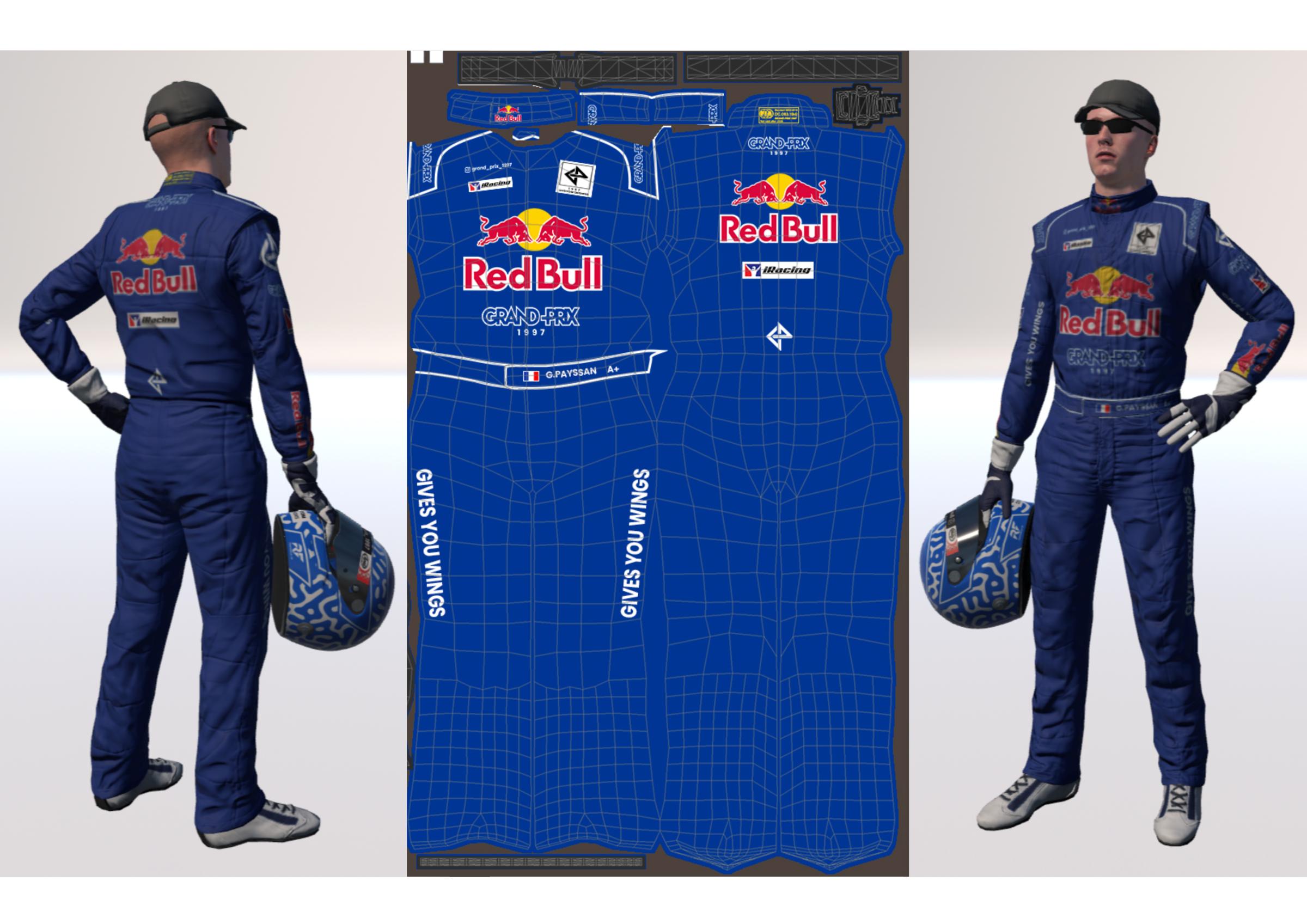 Preview of Retro Red Bull - custom design by @grand_prix_1997 by Gaël Payssan