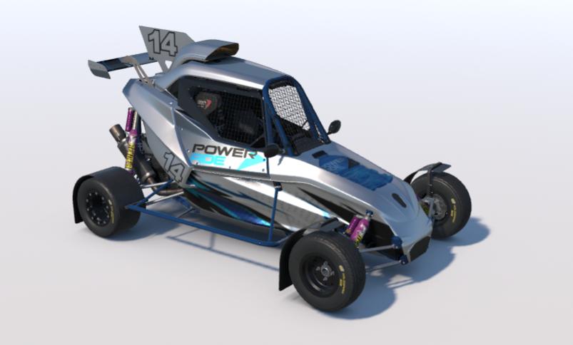 Preview of Blue Powerade (All Metallic Body) FIA Cross Car by Christian Shriver