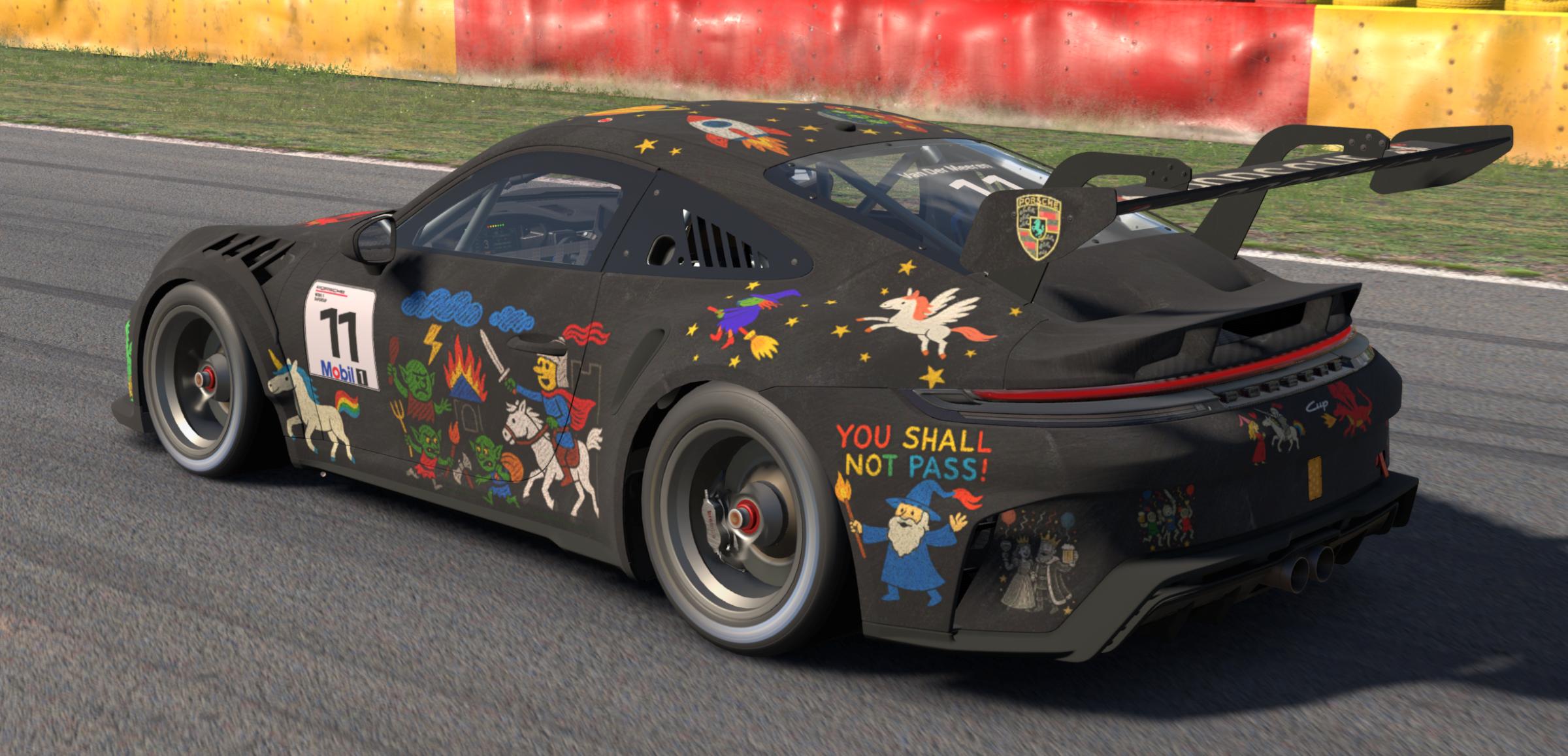 Preview of Porsche 992.2 Cup - Blackboard and chalk by Dennis Van Der Meeren