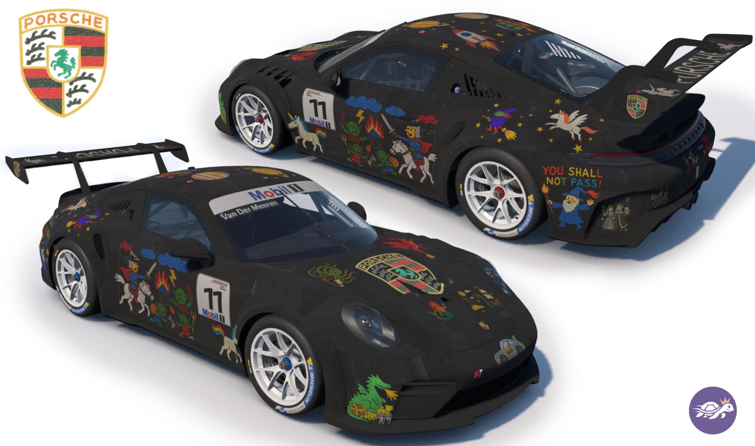 Preview of Porsche 992.2 Cup - Blackboard and chalk by Dennis Van Der Meeren