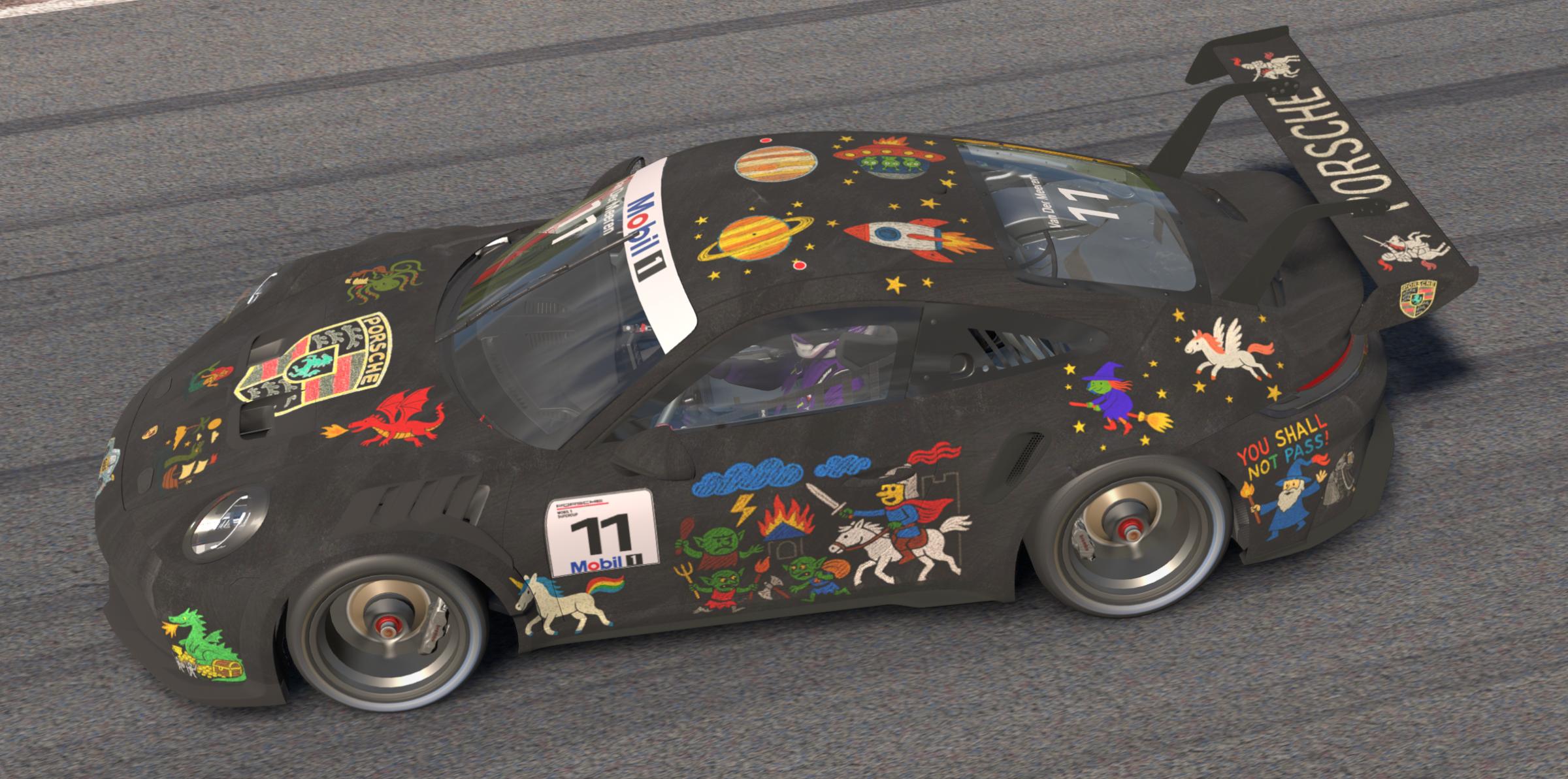 Preview of Porsche 992.2 Cup - Blackboard and chalk by Dennis Van Der Meeren