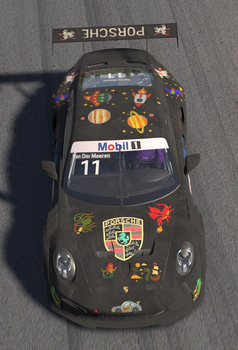 Preview of Porsche 992.2 Cup - Blackboard and chalk by Dennis Van Der Meeren