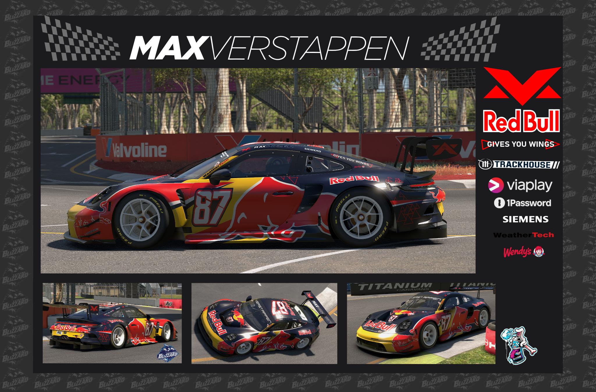 Preview of Verstappen Racing Trackhouse Concept Porsche #87 992r GT3 by Ben D.