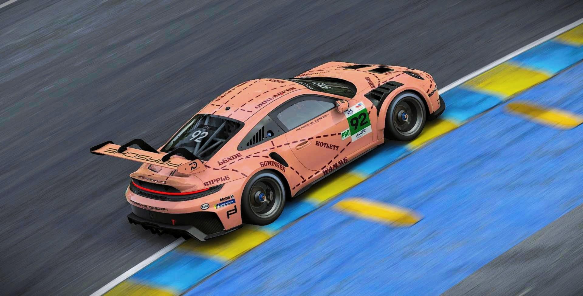 Preview of 2018 Porsche 911 RSR - Pink Pig Le Mans Livery by Samuel J Ball