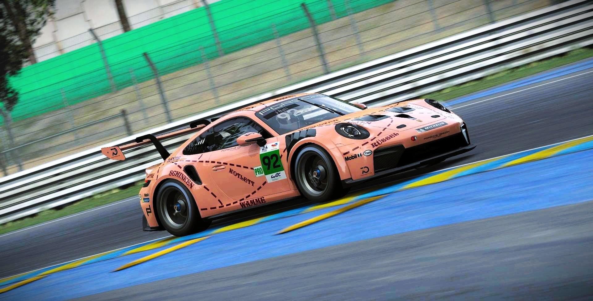 Preview of 2018 Porsche 911 RSR - Pink Pig Le Mans Livery by Samuel J Ball