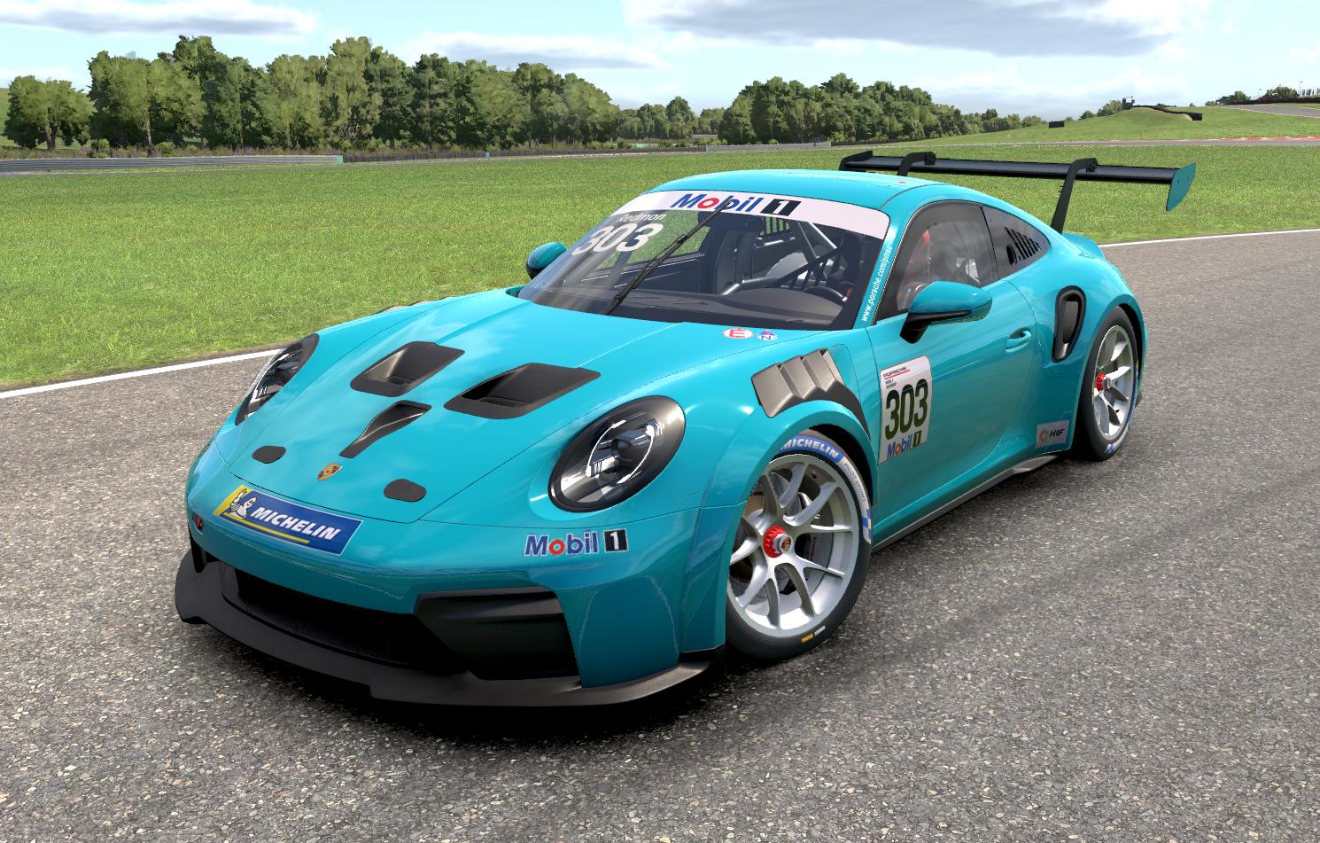 Preview of Miami Blue Porsche 992.2 Cup by Nathaniel Redmon