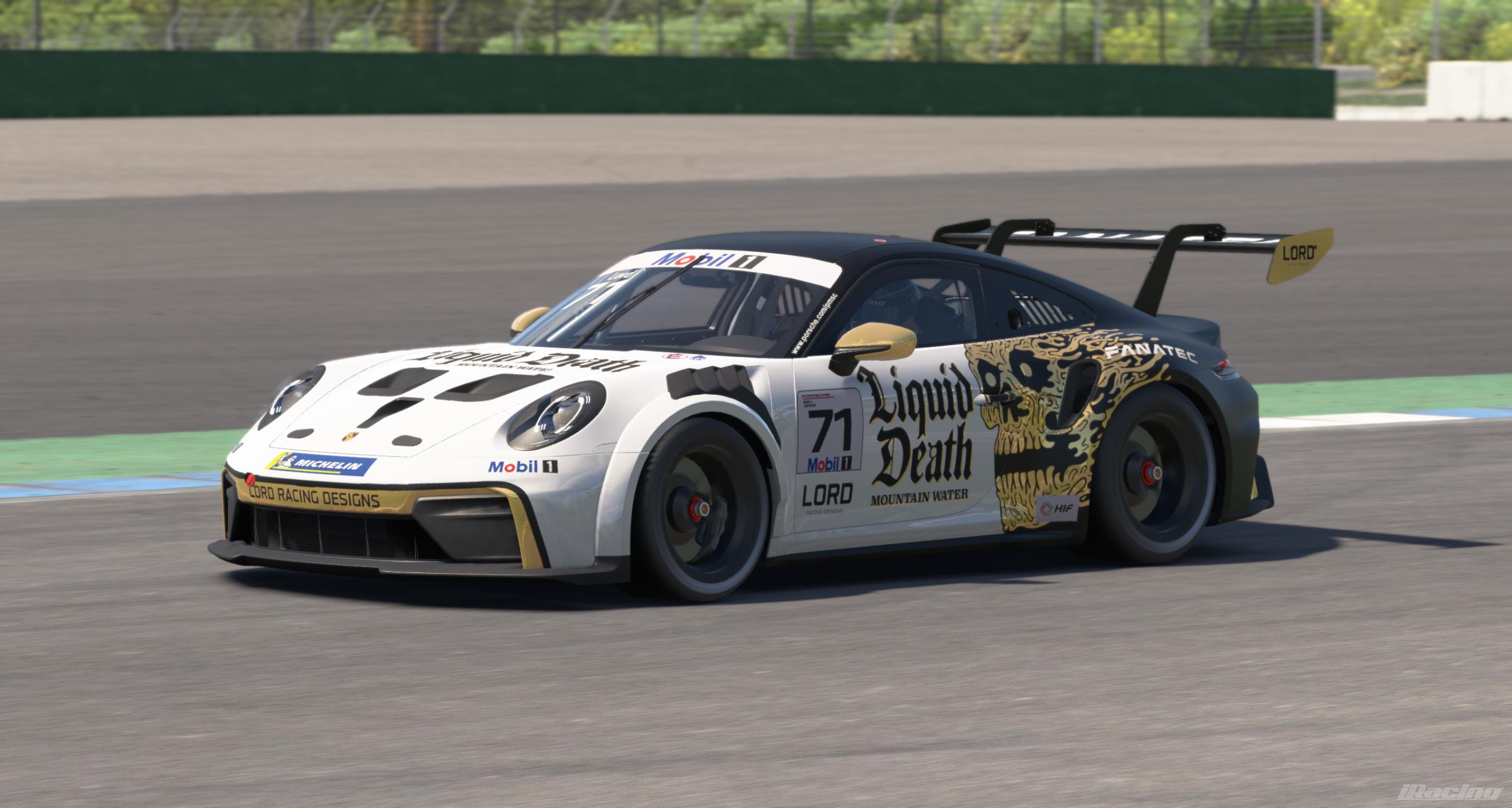 Preview of Liquid Death Mountain Water | Porsche 911 Cup by Charlie Lord