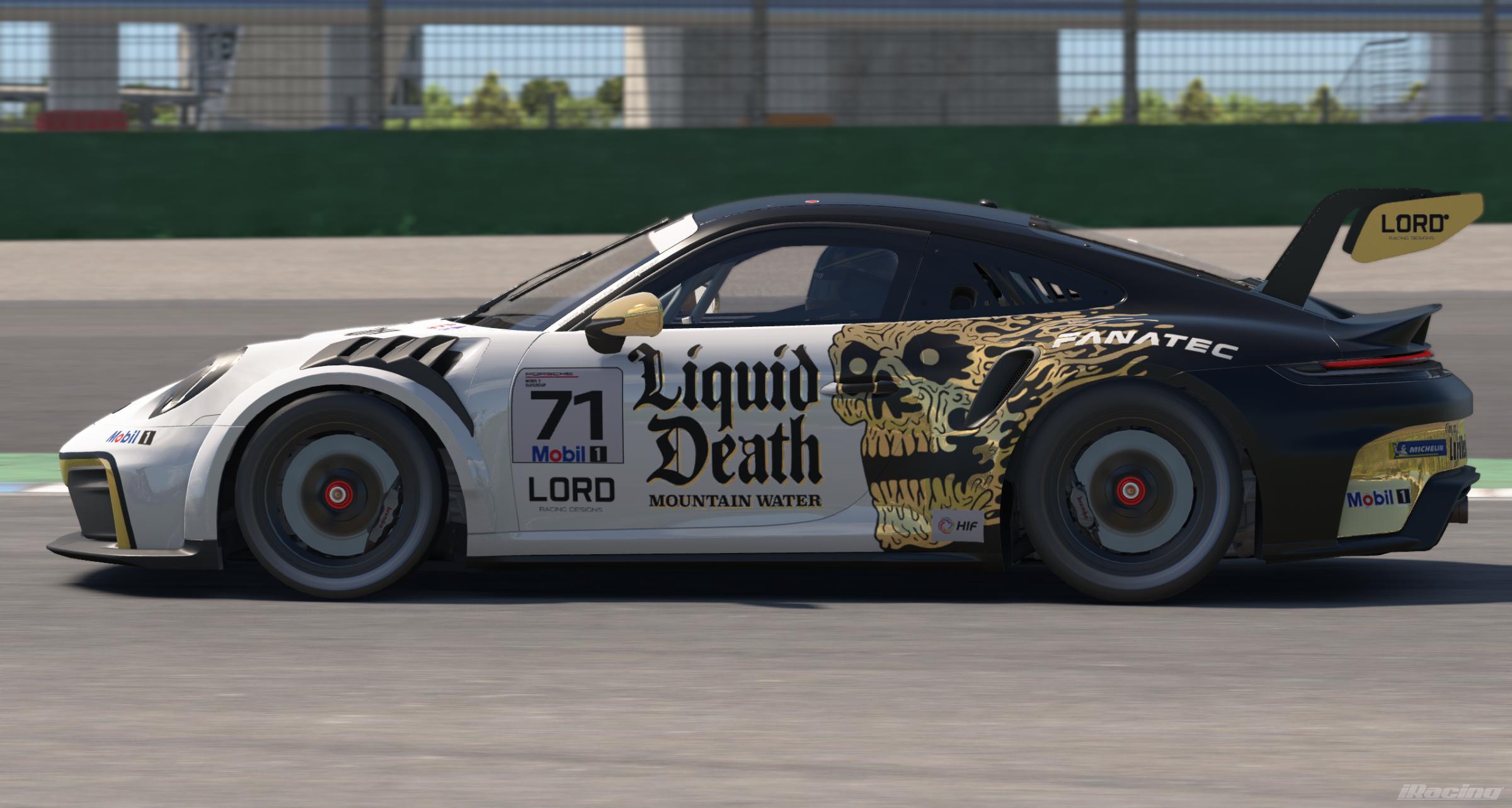 Preview of Liquid Death Mountain Water | Porsche 911 Cup by Charlie Lord