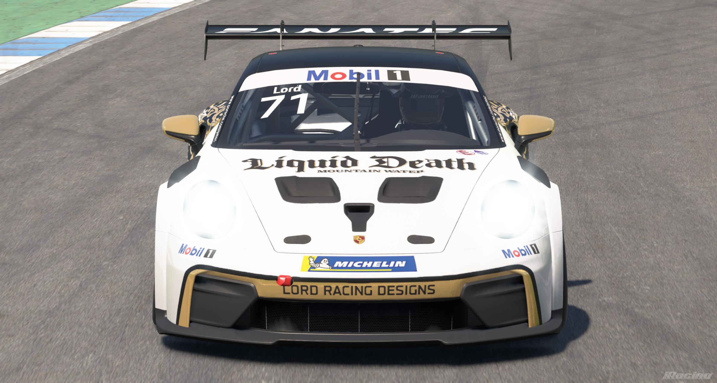Preview of Liquid Death Mountain Water | Porsche 911 Cup by Charlie Lord